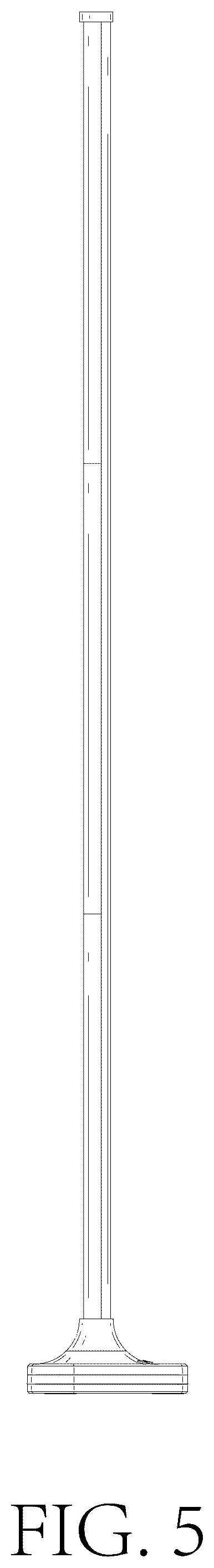 Patent USD1124457 Figure 5 – Floor lamp
