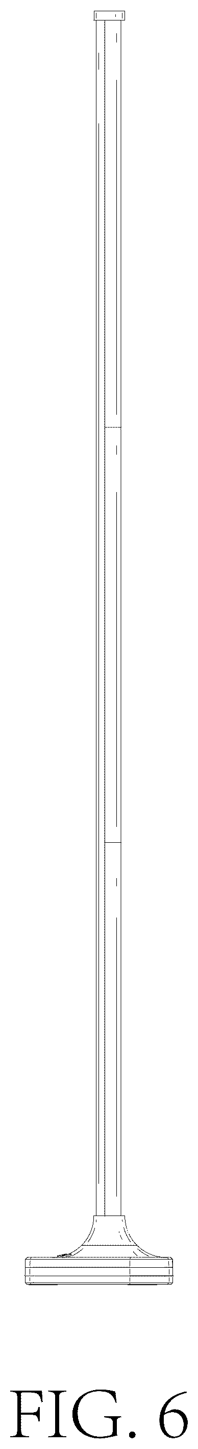 Patent USD1124457 Figure 6 – Floor lamp
