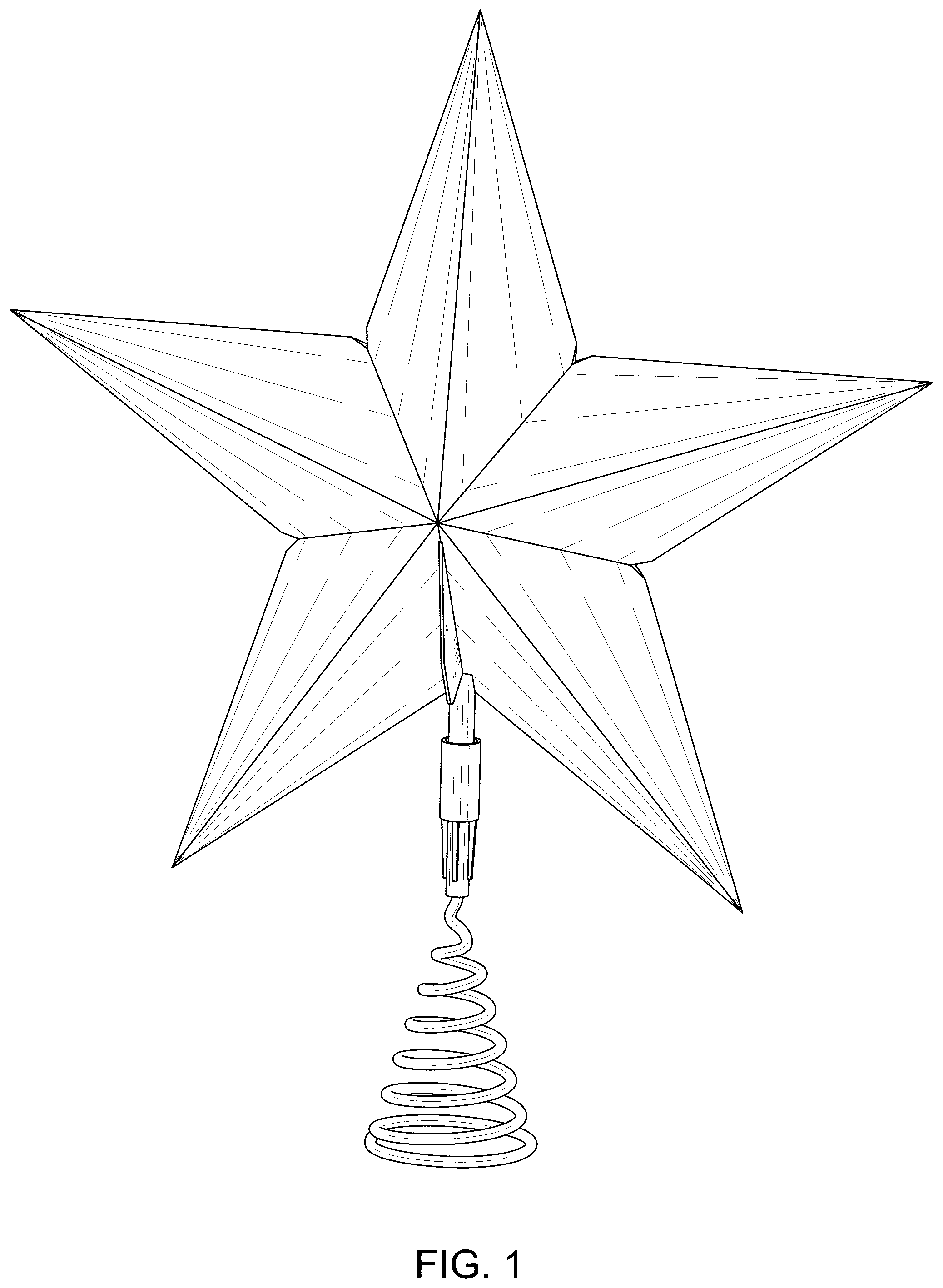 Patent USD1124459 — Star-shaped lamp — Figure 1