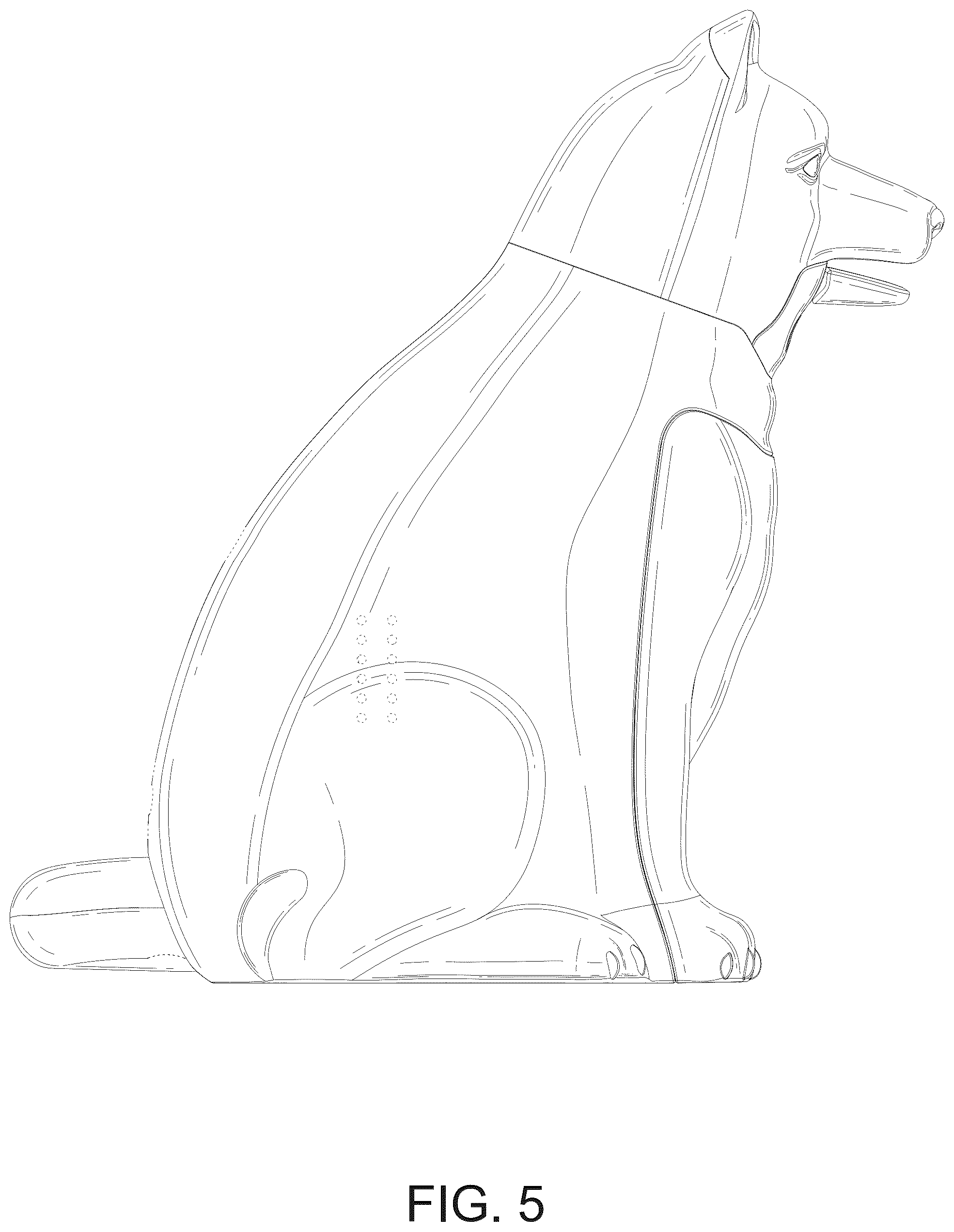 Patent USD1124460 Figure 5 – Lamp