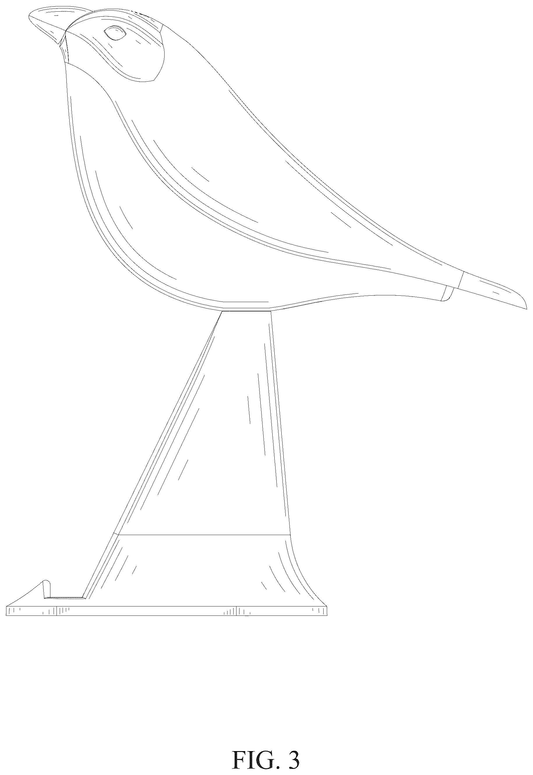 Patent USD1124461 Figure 3 – Lamp