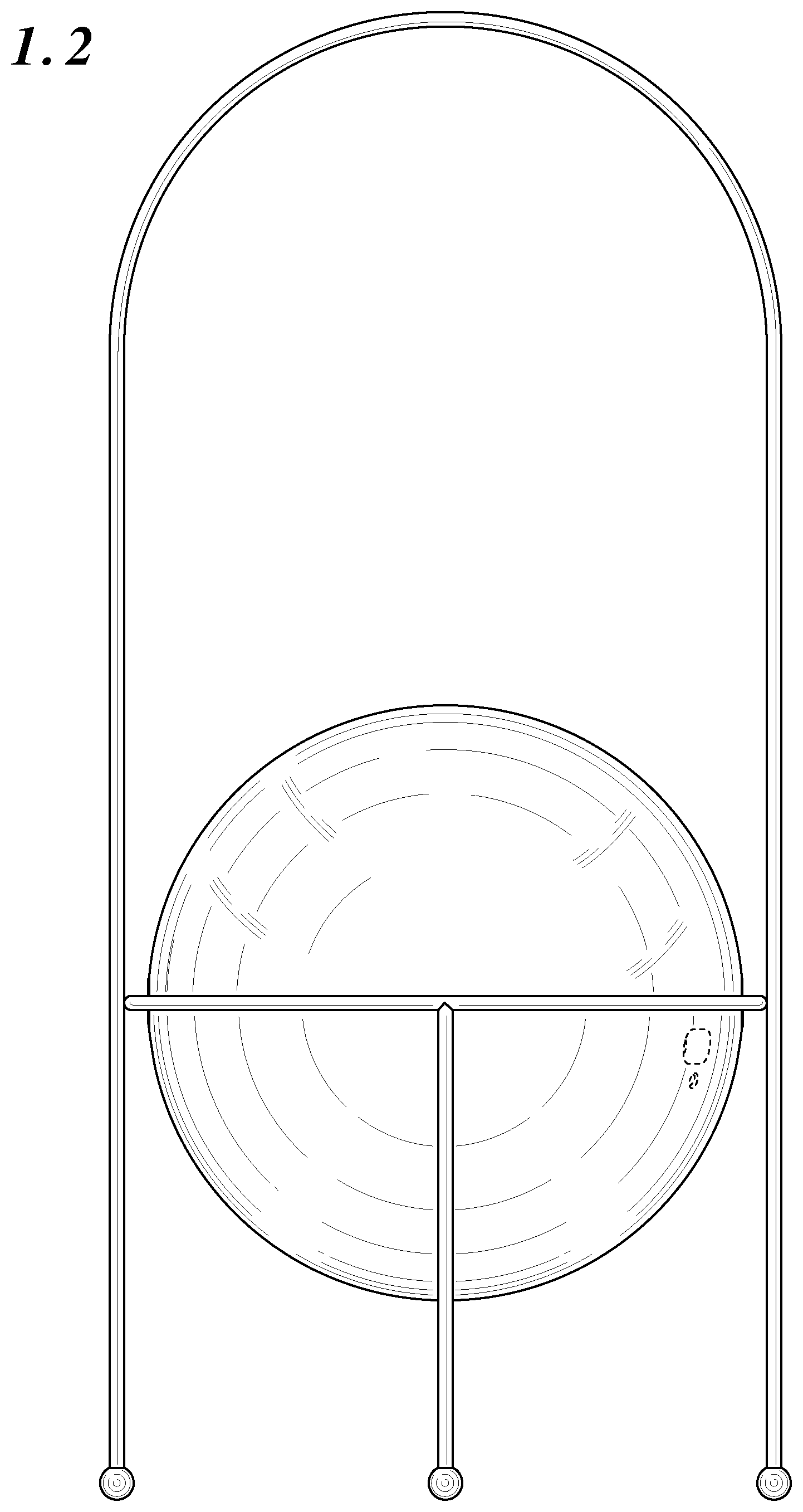 Patent USD1124464 Figure 2 – Lamp