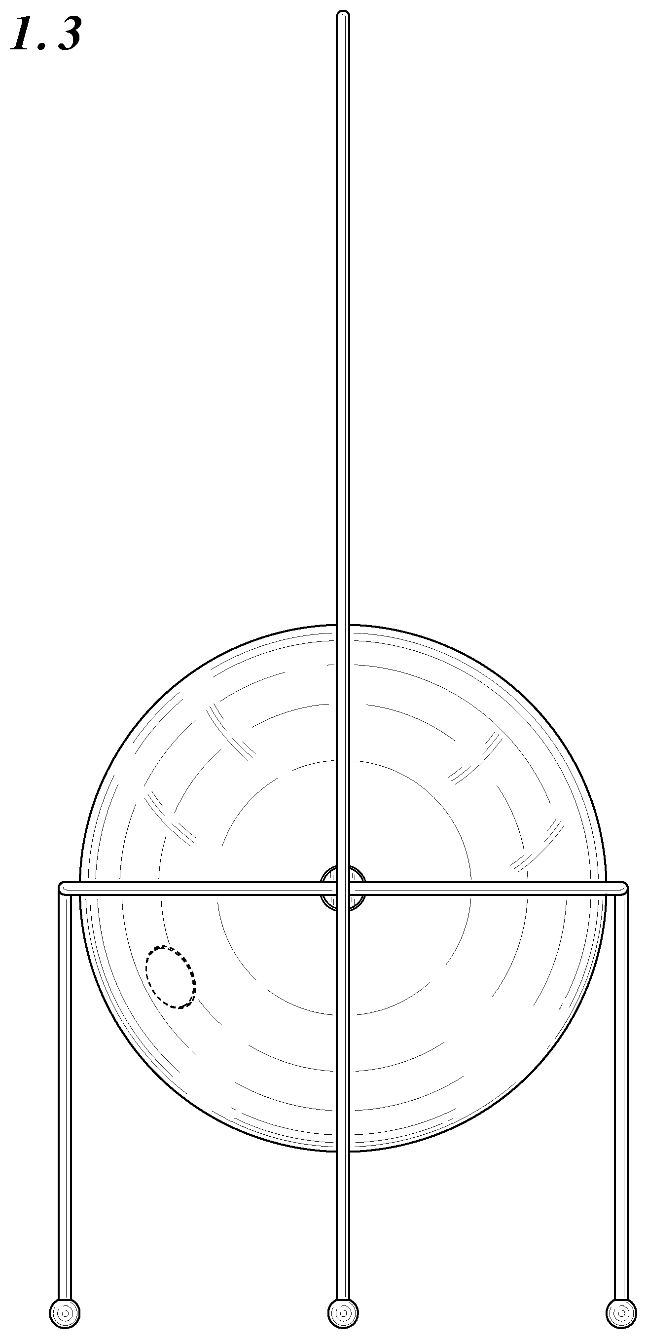 Patent USD1124464 Figure 3 – Lamp