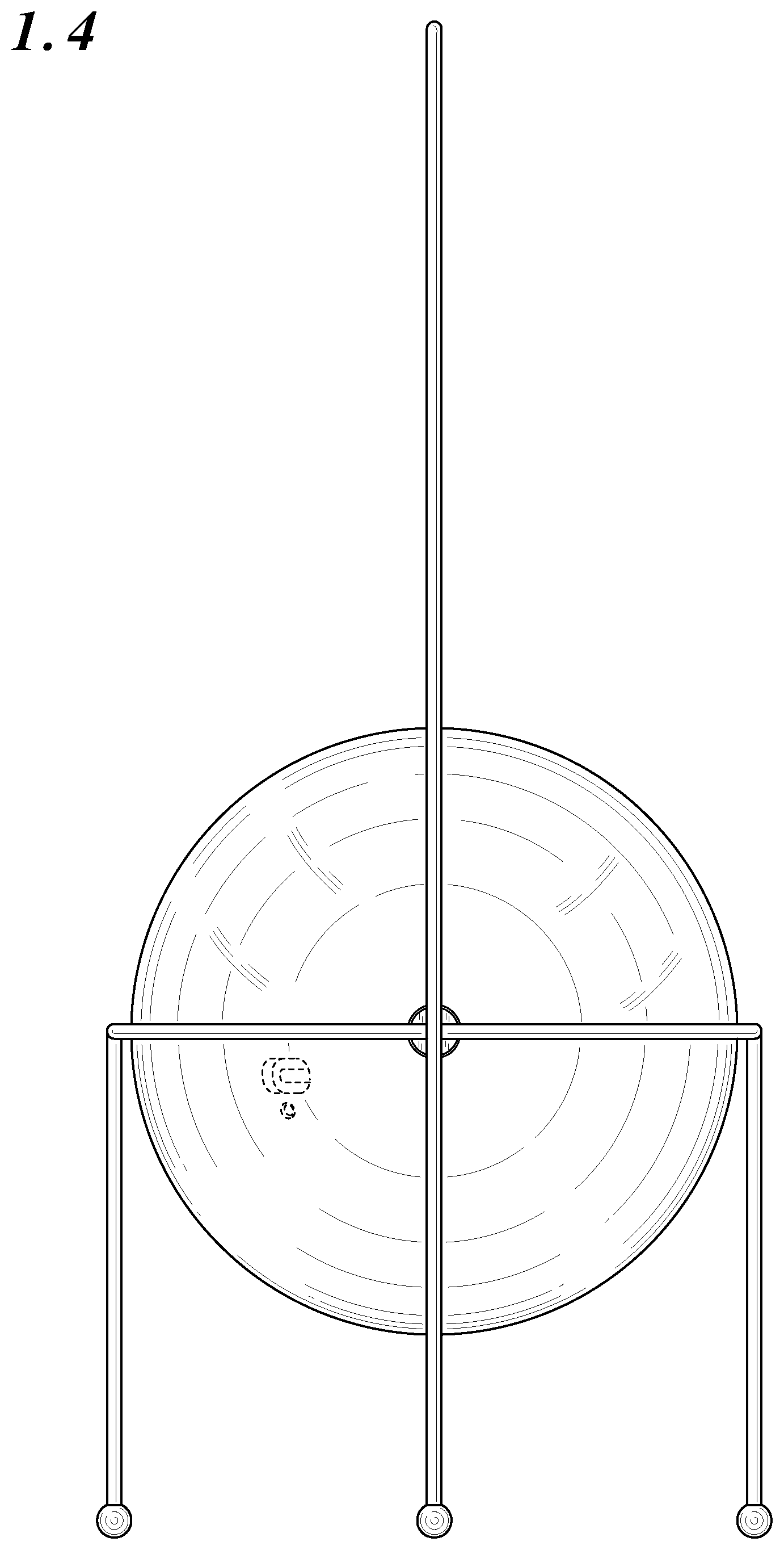 Patent USD1124464 Figure 4 – Lamp