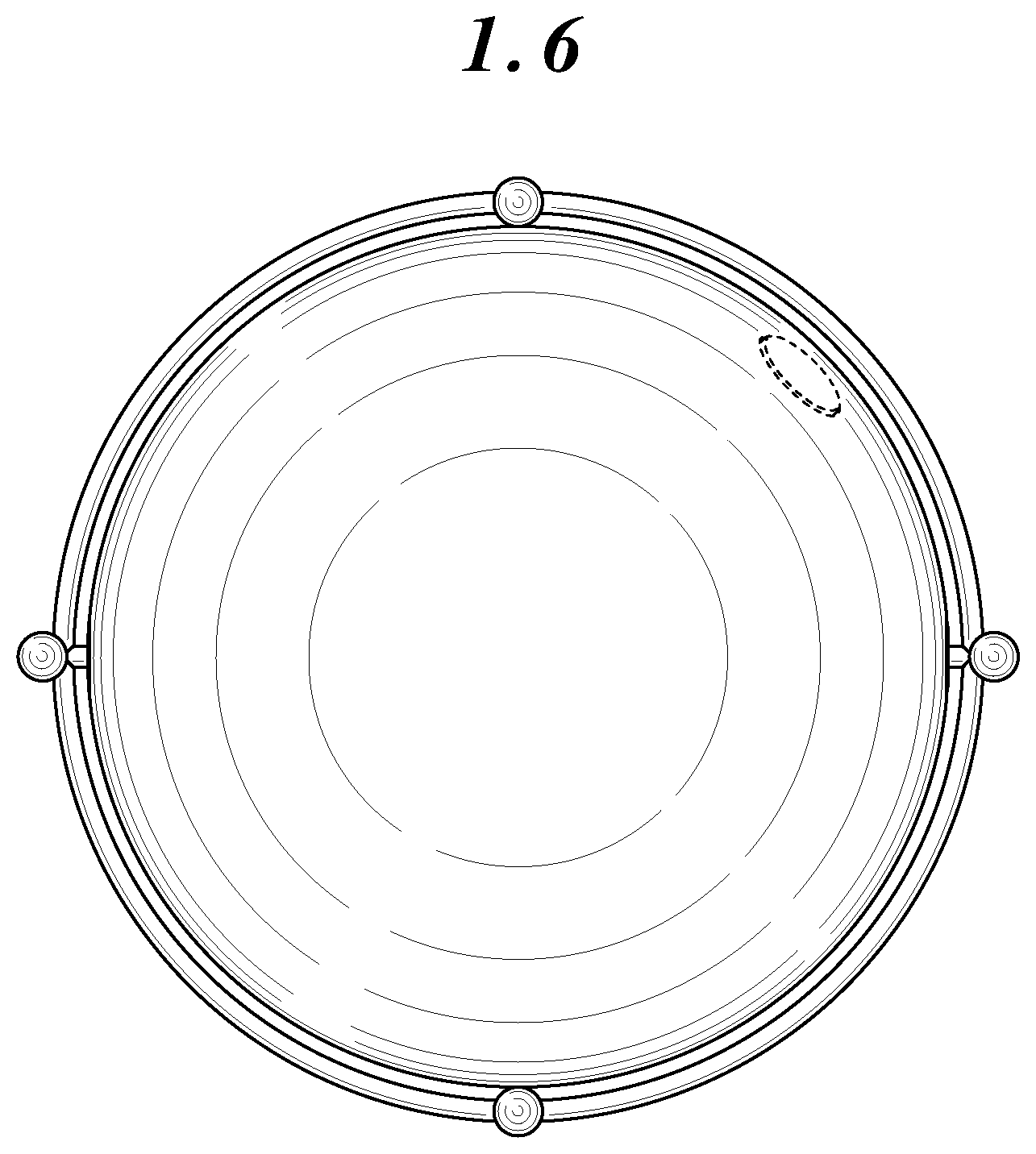 Patent USD1124464 Figure 6 – Lamp