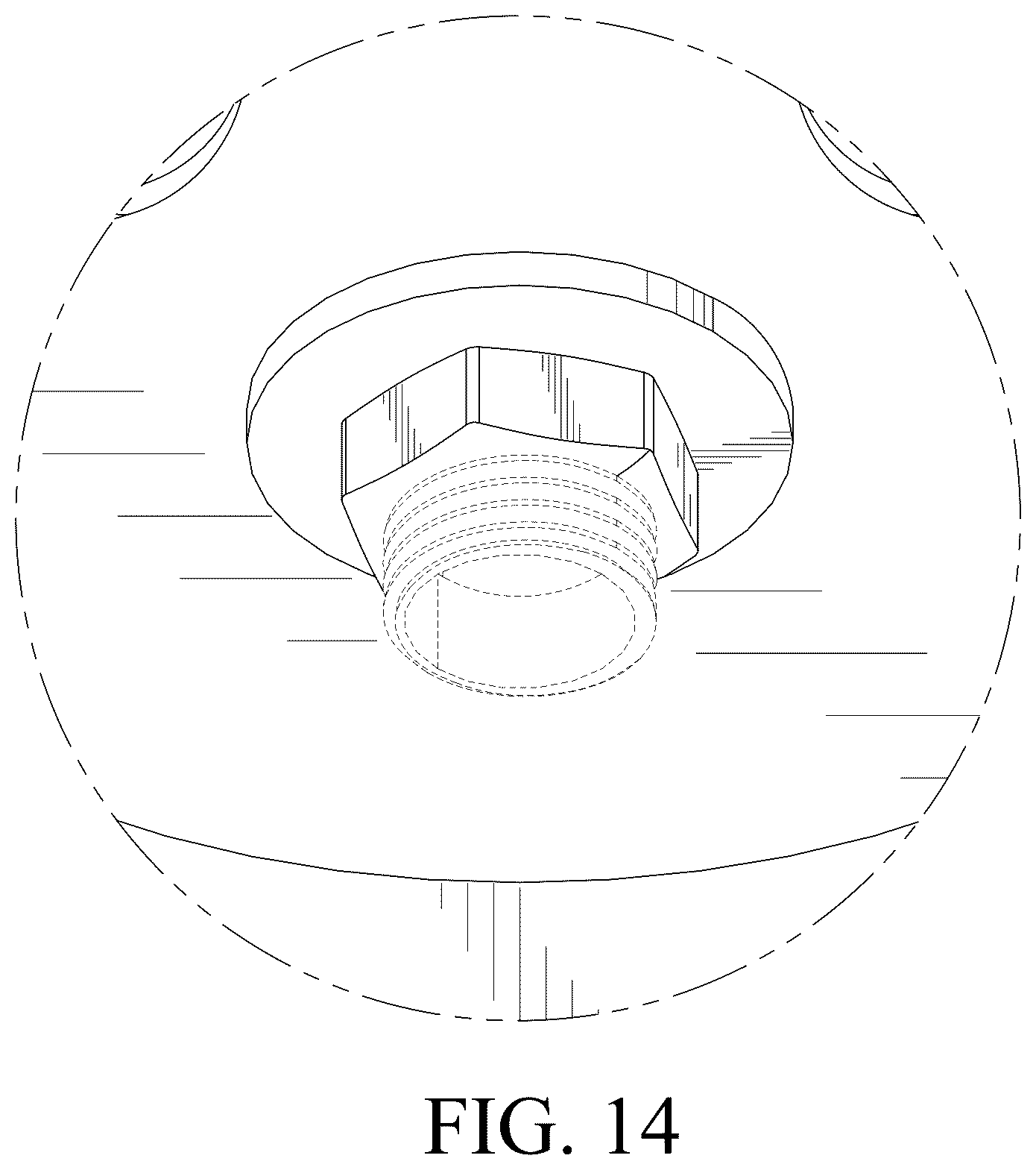 Patent USD1124465 Figure 14 – Floor lamp