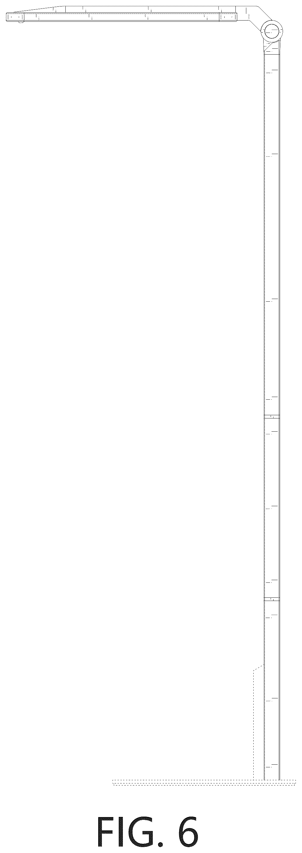 Patent USD1124466 Figure 6 – Floor lamp