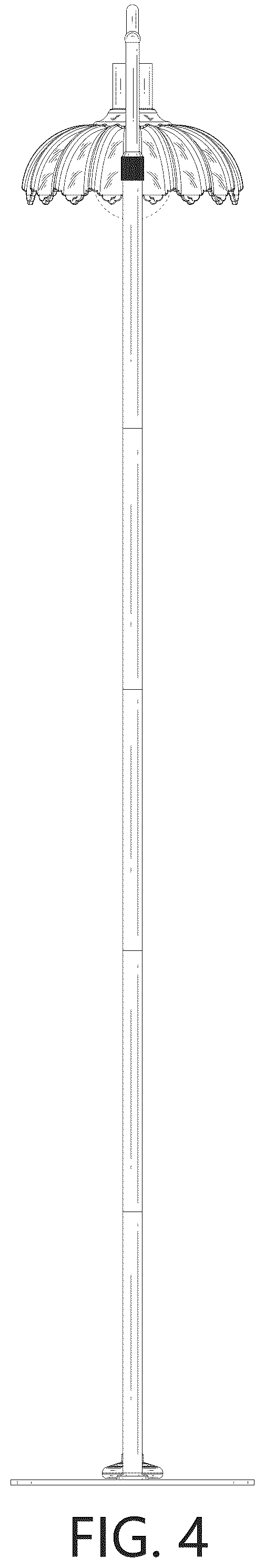Patent USD1124467 Figure 4 – Floor lamp
