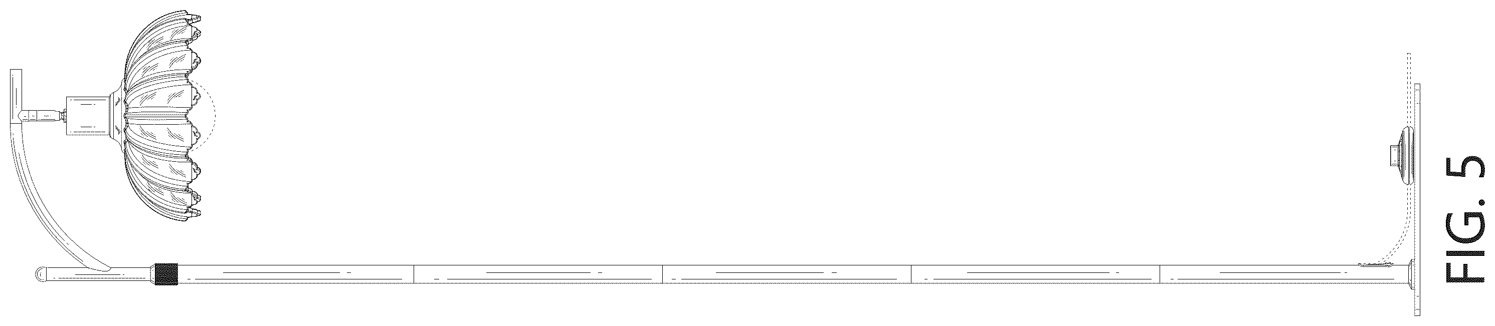 Patent USD1124467 Figure 5 – Floor lamp