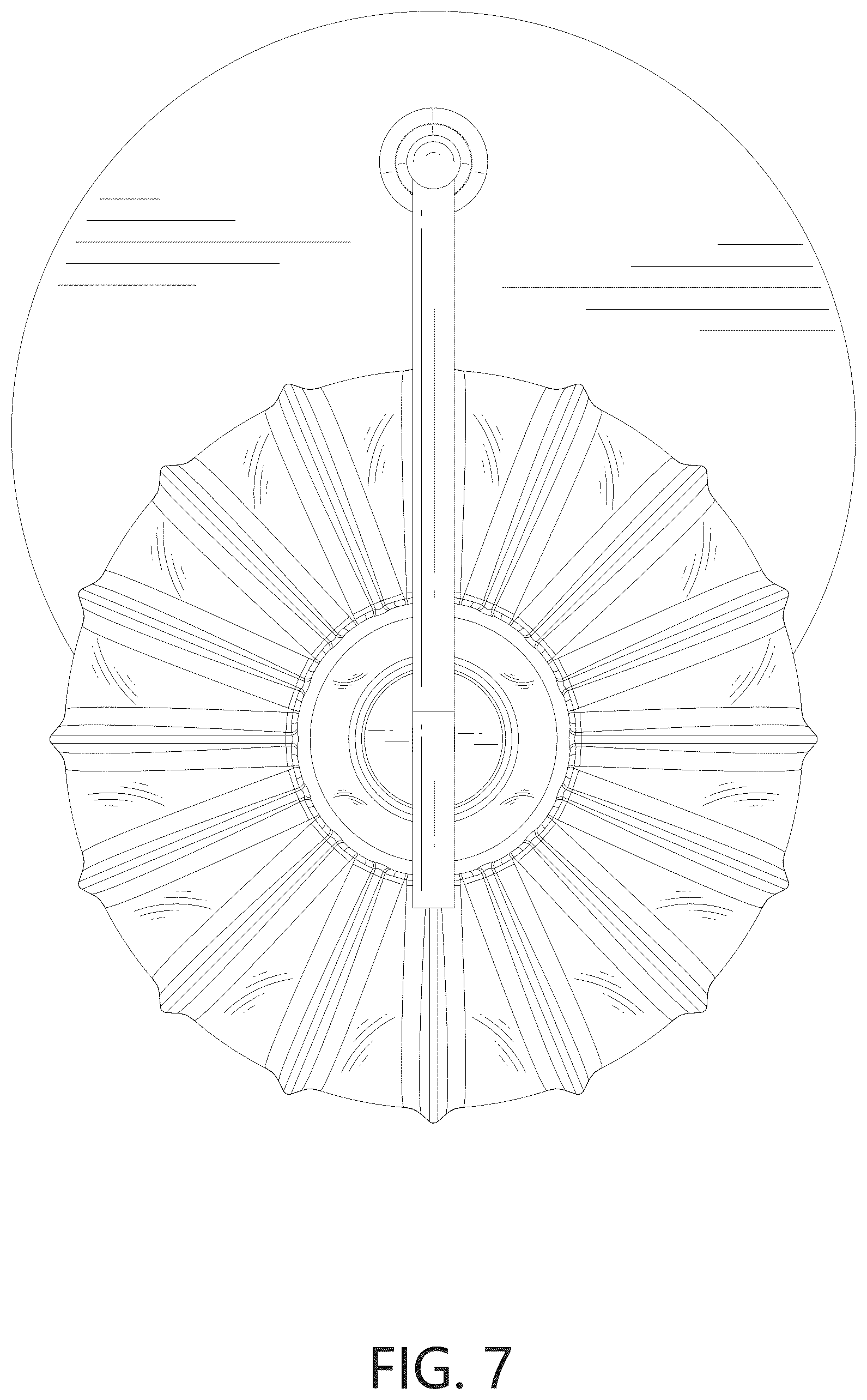 Patent USD1124467 Figure 7 – Floor lamp