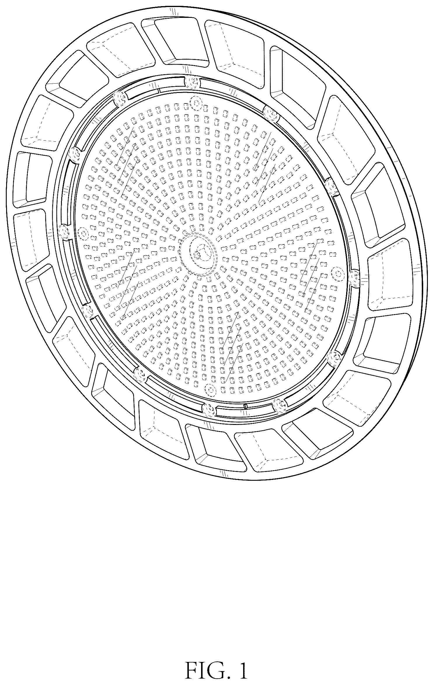 Patent USD1124469 Figure 1 – High bay lamp