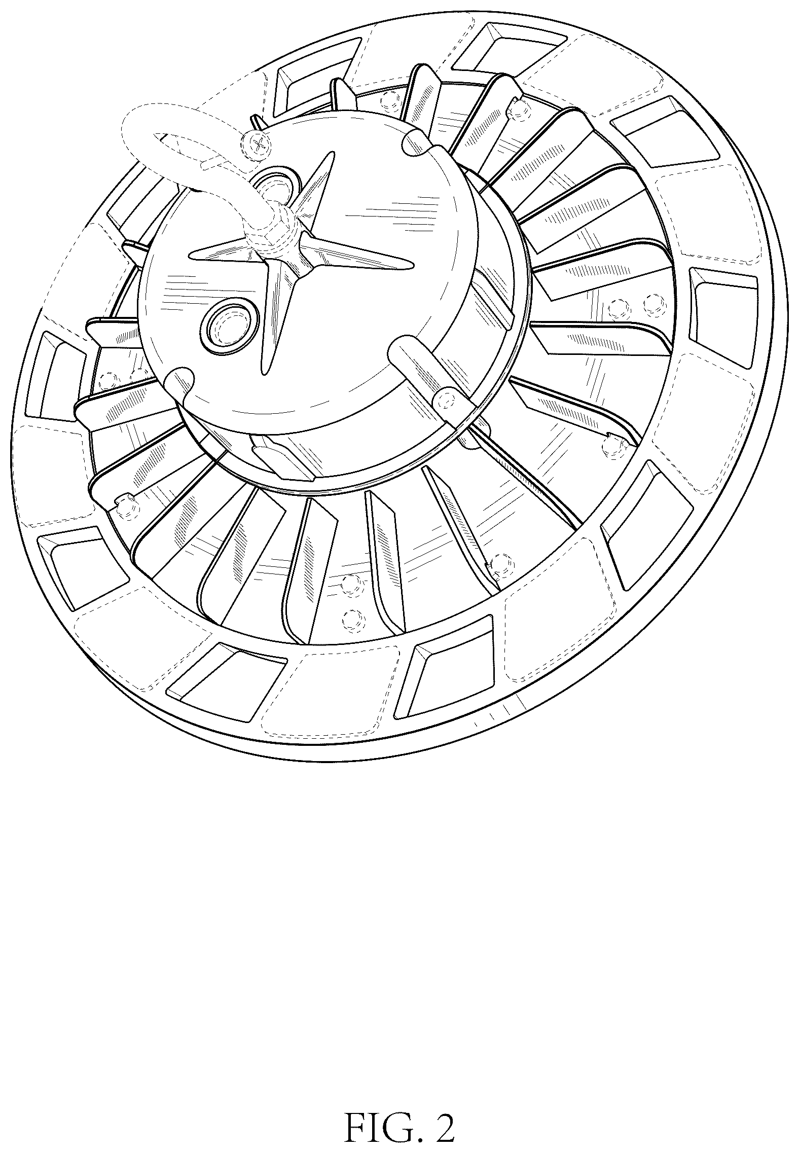 Patent USD1124469 Figure 2 – High bay lamp