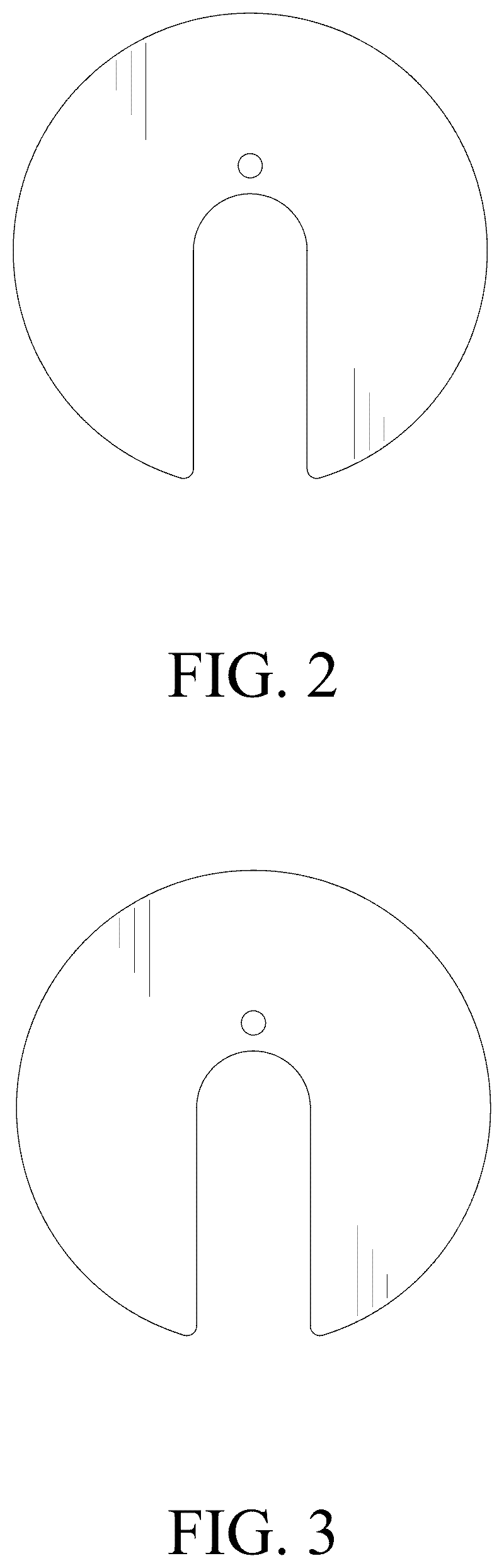 Patent USD1124471 Figure 2 – Notched foot plate for a decorative lighting pole