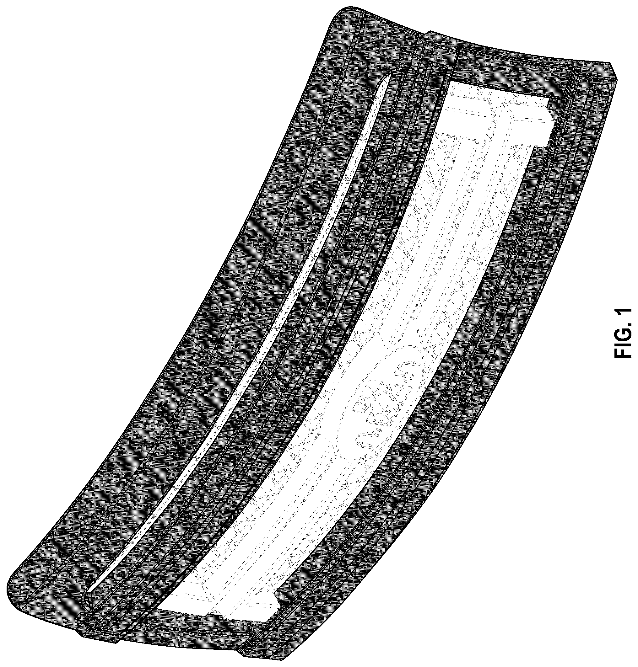 Patent USD1124473 — Grille with LED daytime running lamp — Figure 1