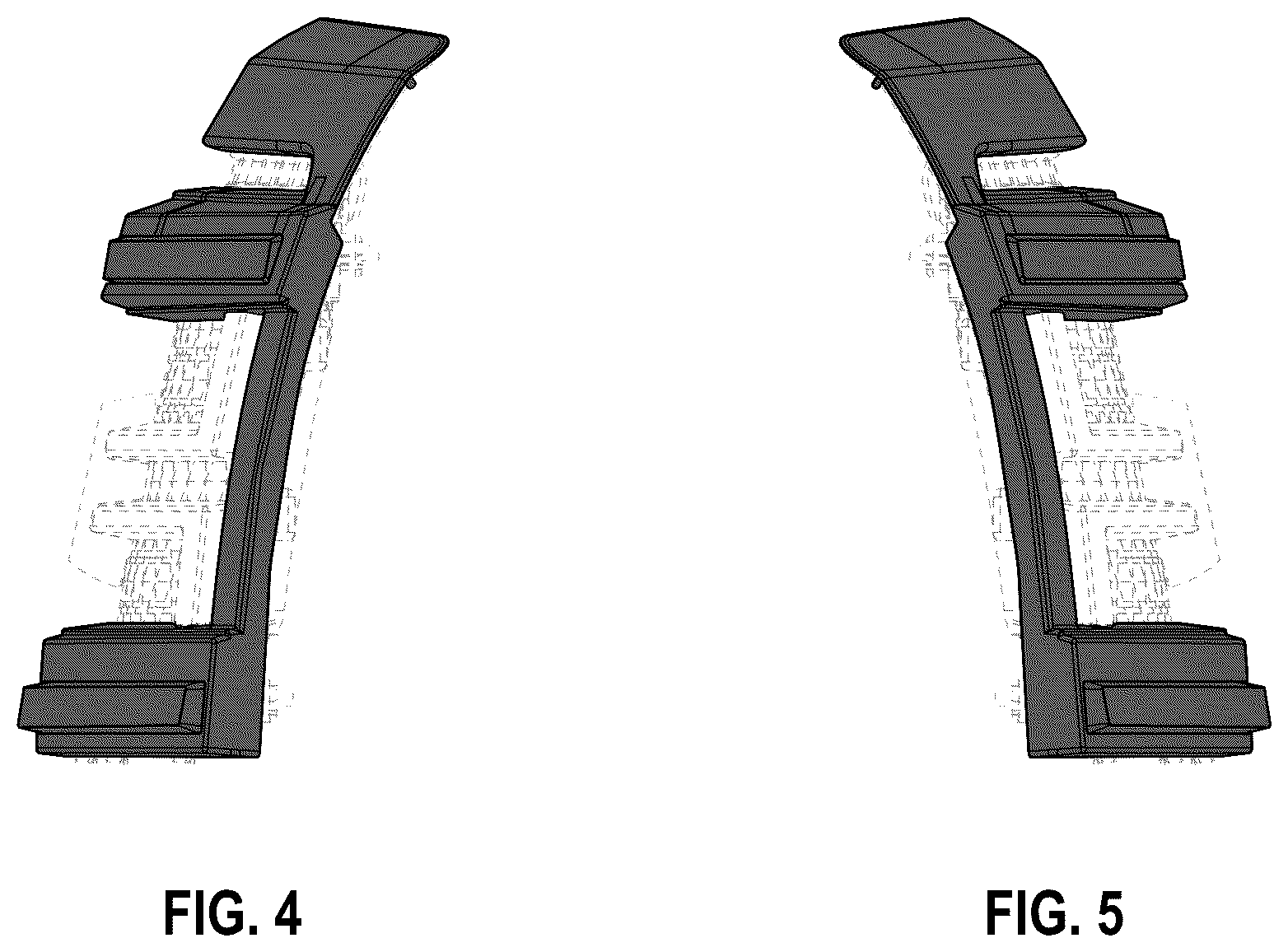 Patent USD1124473 Figure 4 – Grille with LED daytime running lamp