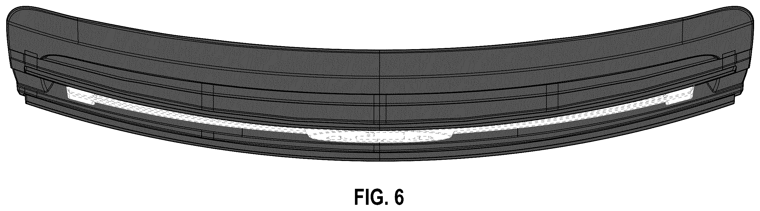 Patent USD1124473 Figure 5 – Grille with LED daytime running lamp