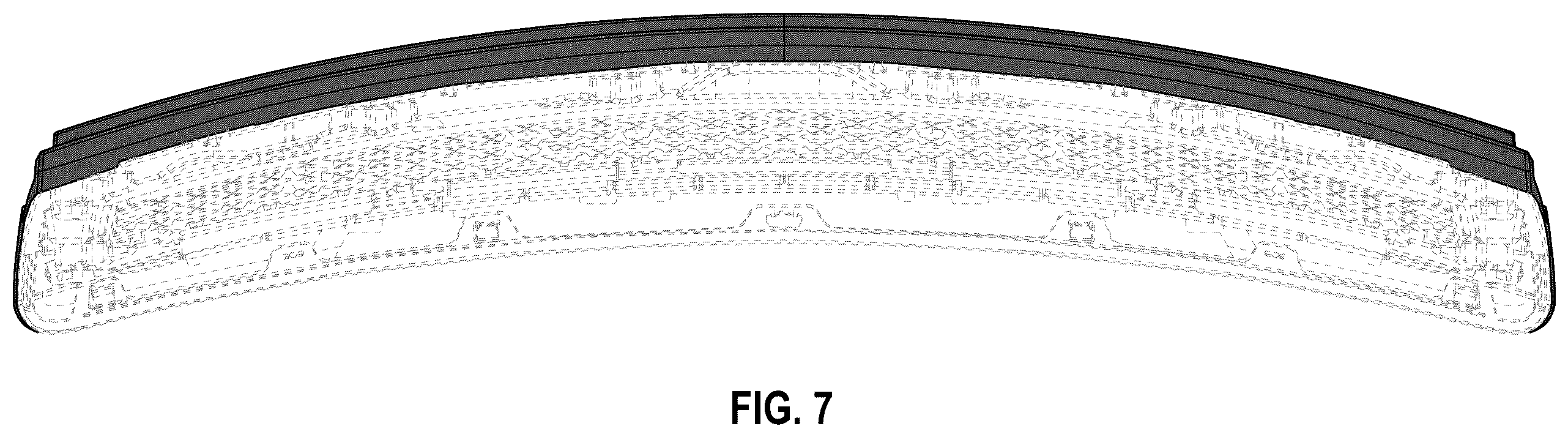 Patent USD1124473 Figure 6 – Grille with LED daytime running lamp