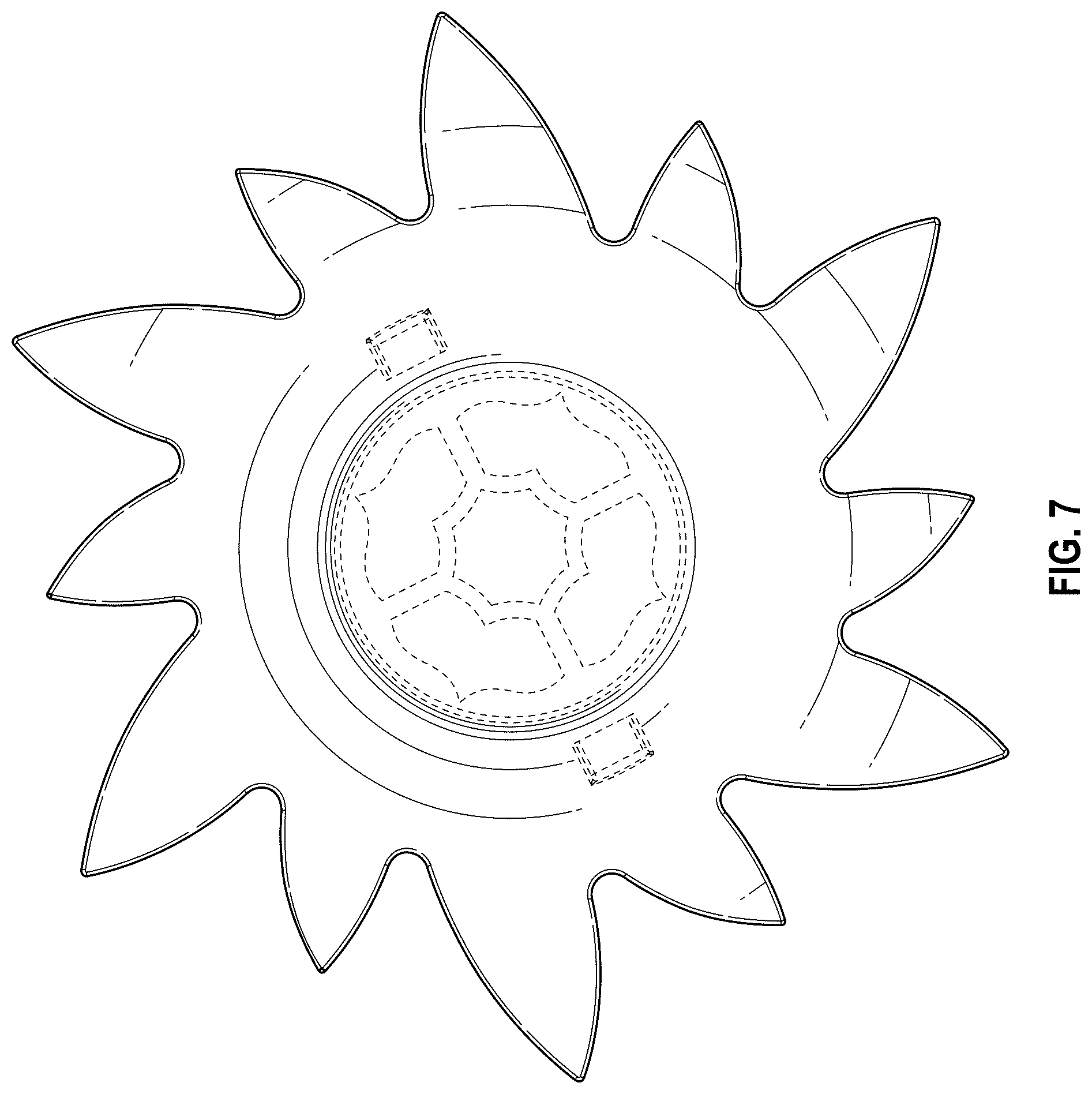 Patent USD1124476 Figure 5 – Accessory for a hookah bowl