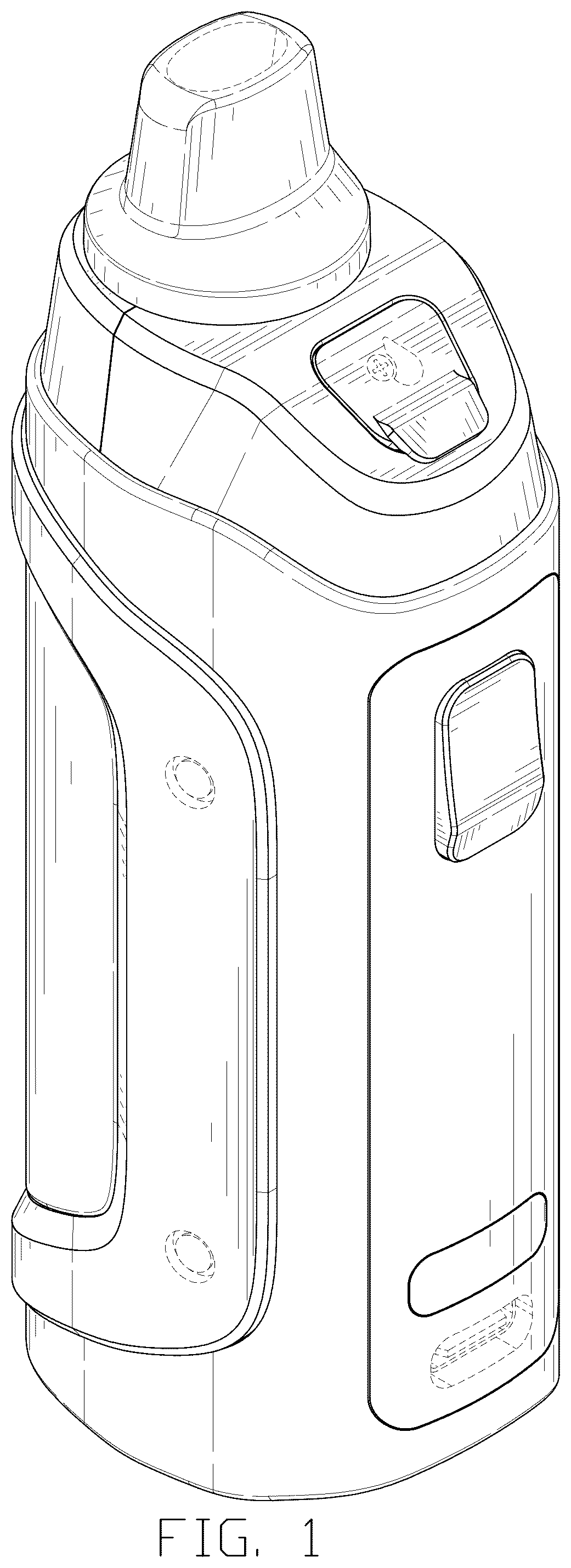 Patent USD1124478 Figure 1 – Electronic atomizing device assembly