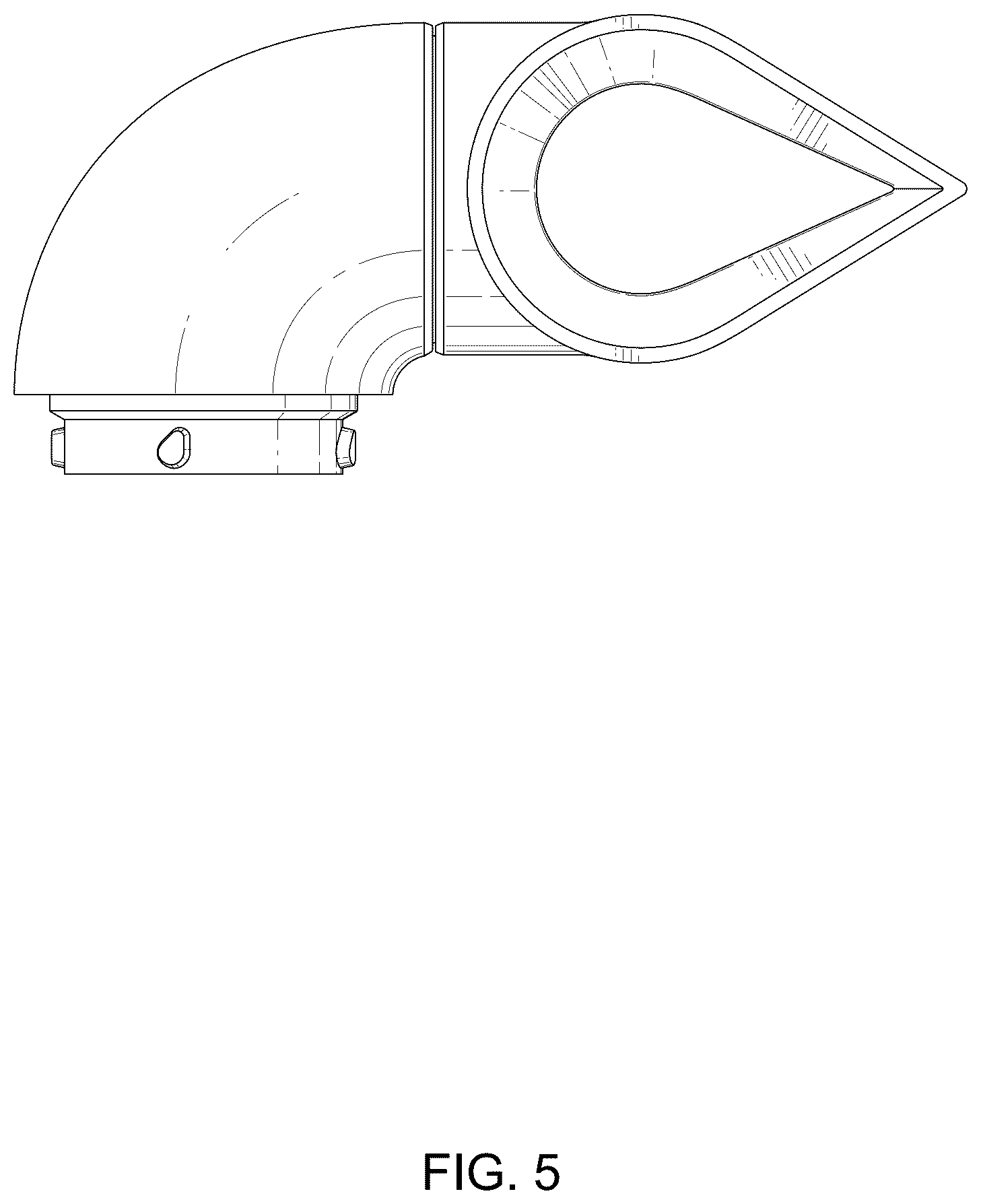 Patent USD1124490 Figure 5 – Hair styling and hair care apparatus