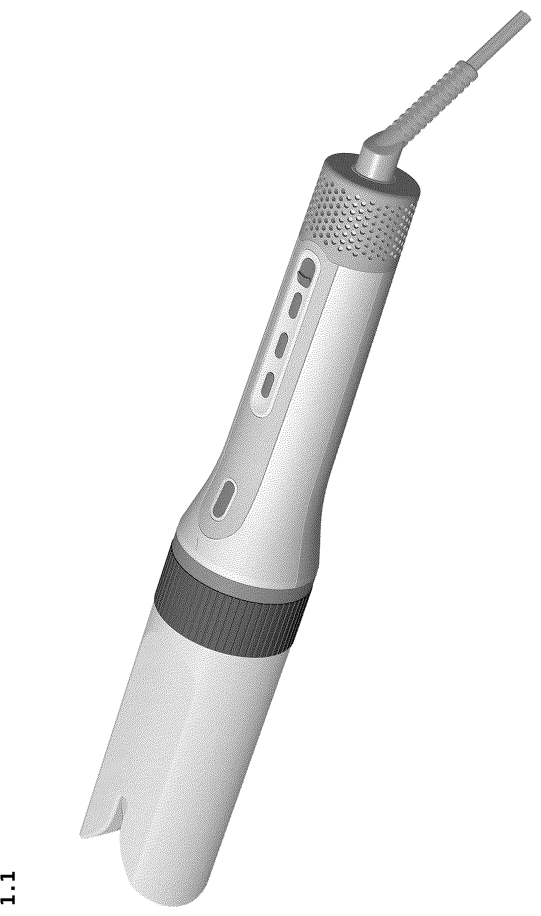 Patent USD1124491 Figure 1 – Hair-styling apparatus