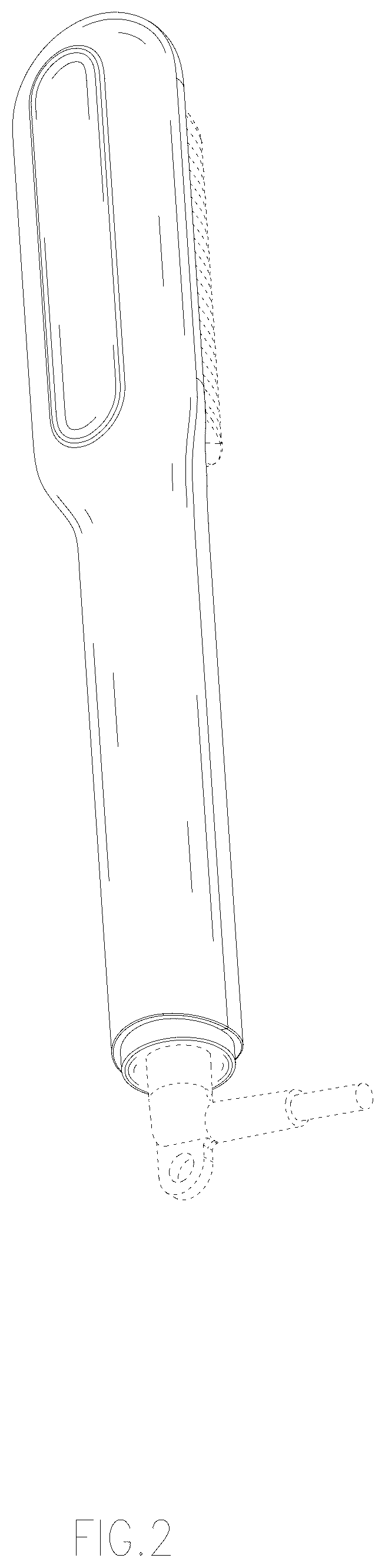 Patent USD1124493 Figure 2 – Hair straightening comb