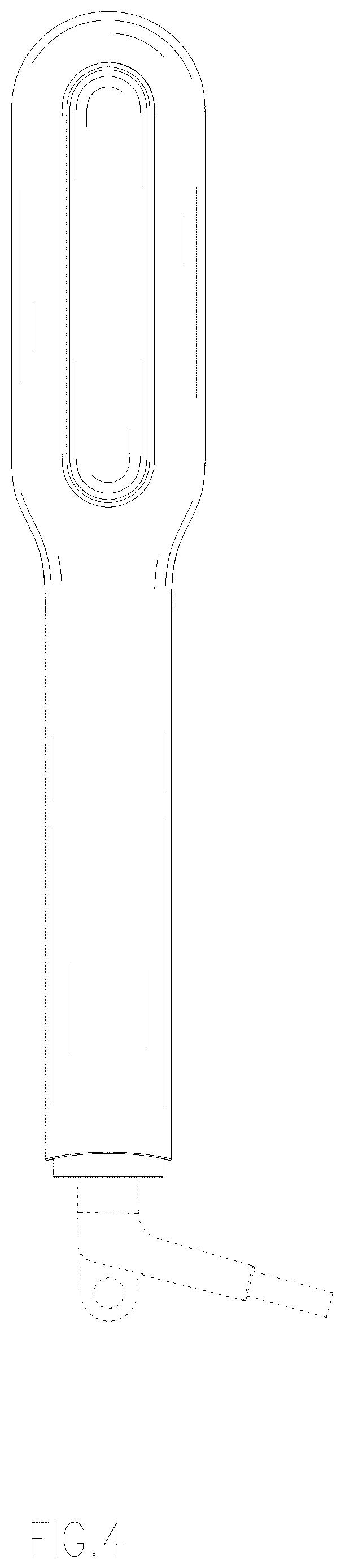 Patent USD1124493 Figure 4 – Hair straightening comb