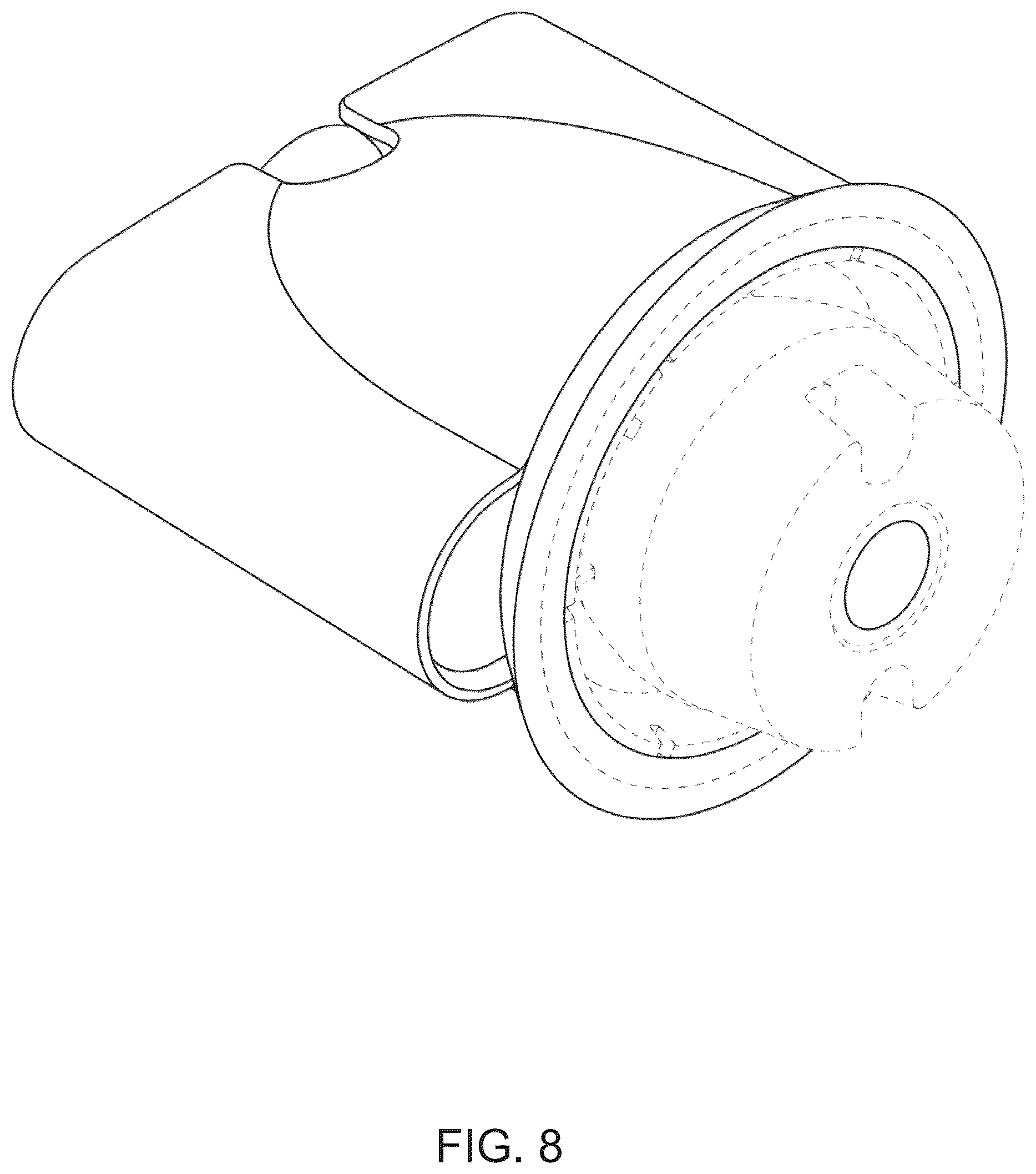 Patent USD1124494 Figure 8 – Hair styling and hair care apparatus