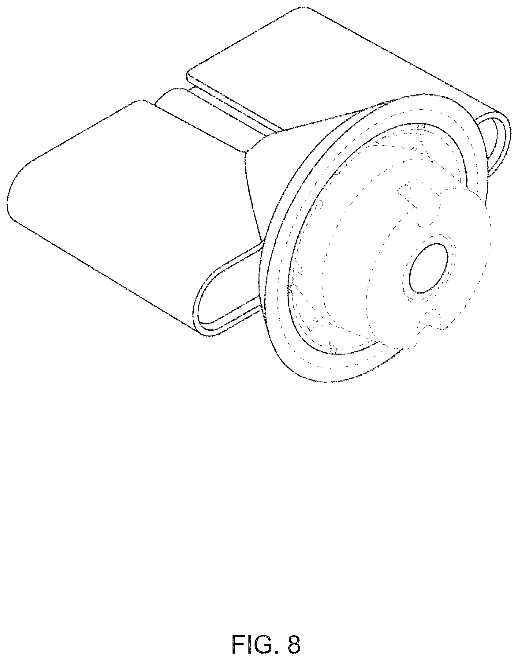 Patent USD1124495 Figure 8 – Hair styling and hair care apparatus
