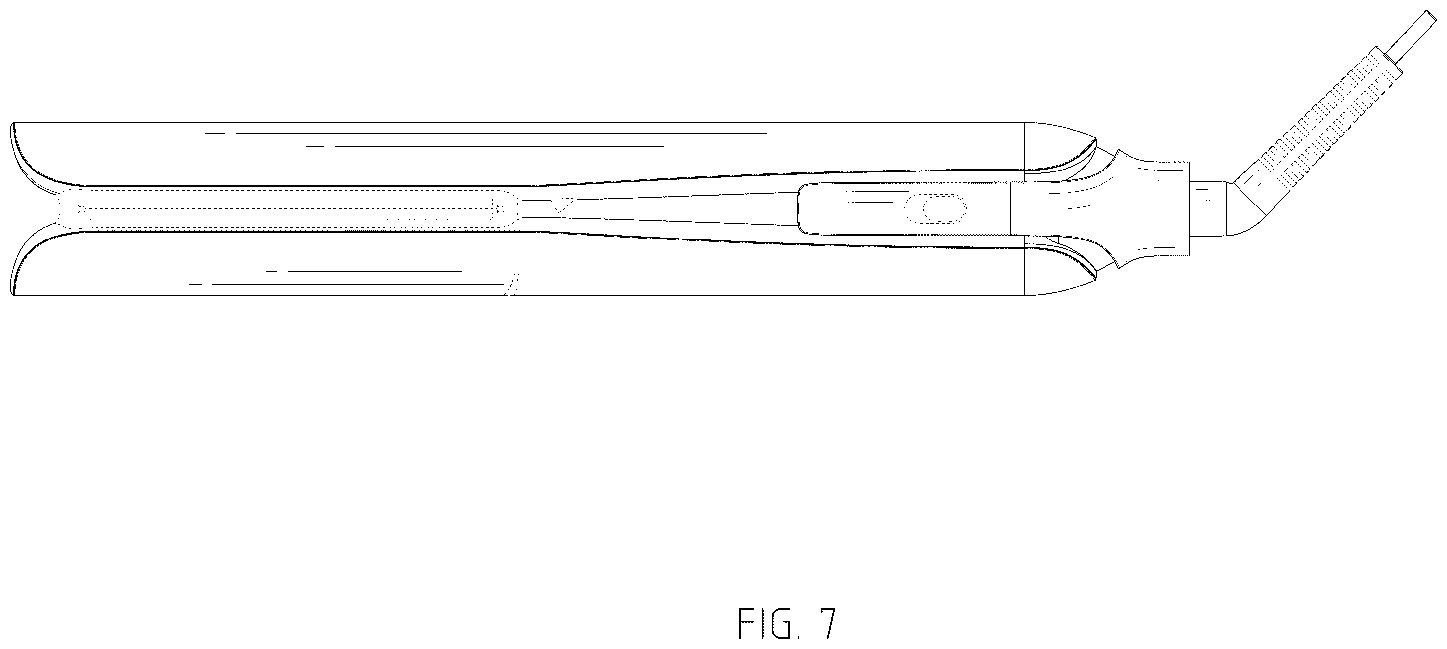 Patent USD1124499 Figure 7 – Hair straightener