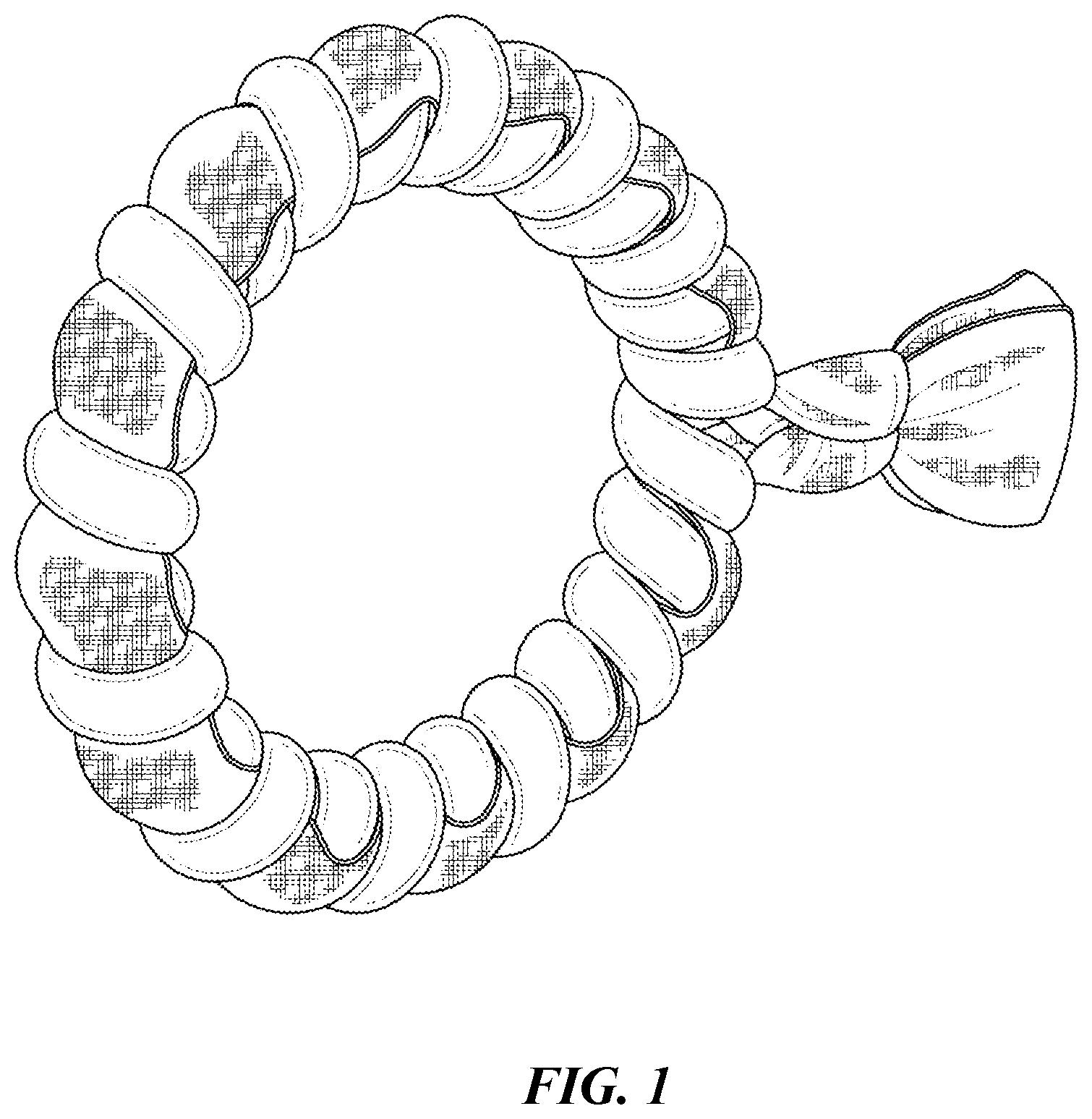 Patent USD1124503 — Spiral hair tie — Figure 1