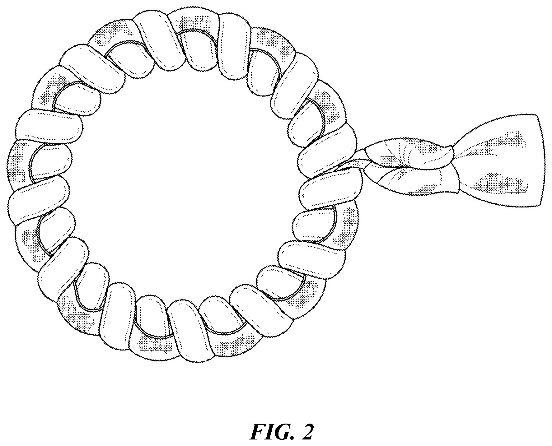 Patent USD1124503 Figure 2 – Spiral hair tie