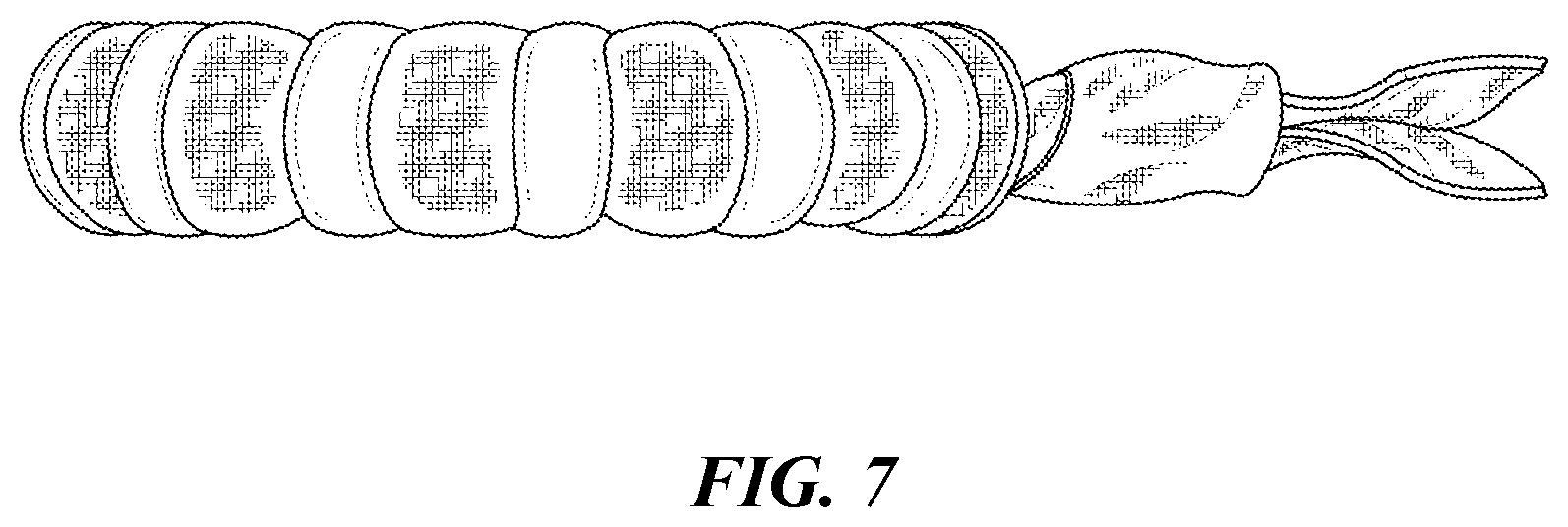 Patent USD1124503 Figure 6 – Spiral hair tie