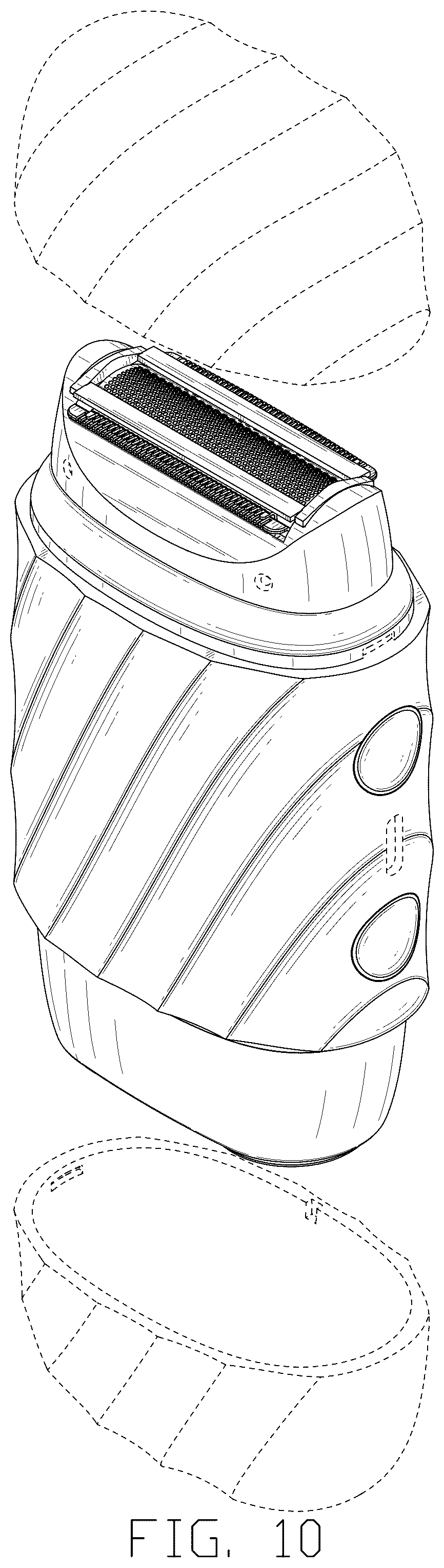 Patent USD1124507 Figure 10 – Electric shaver for women