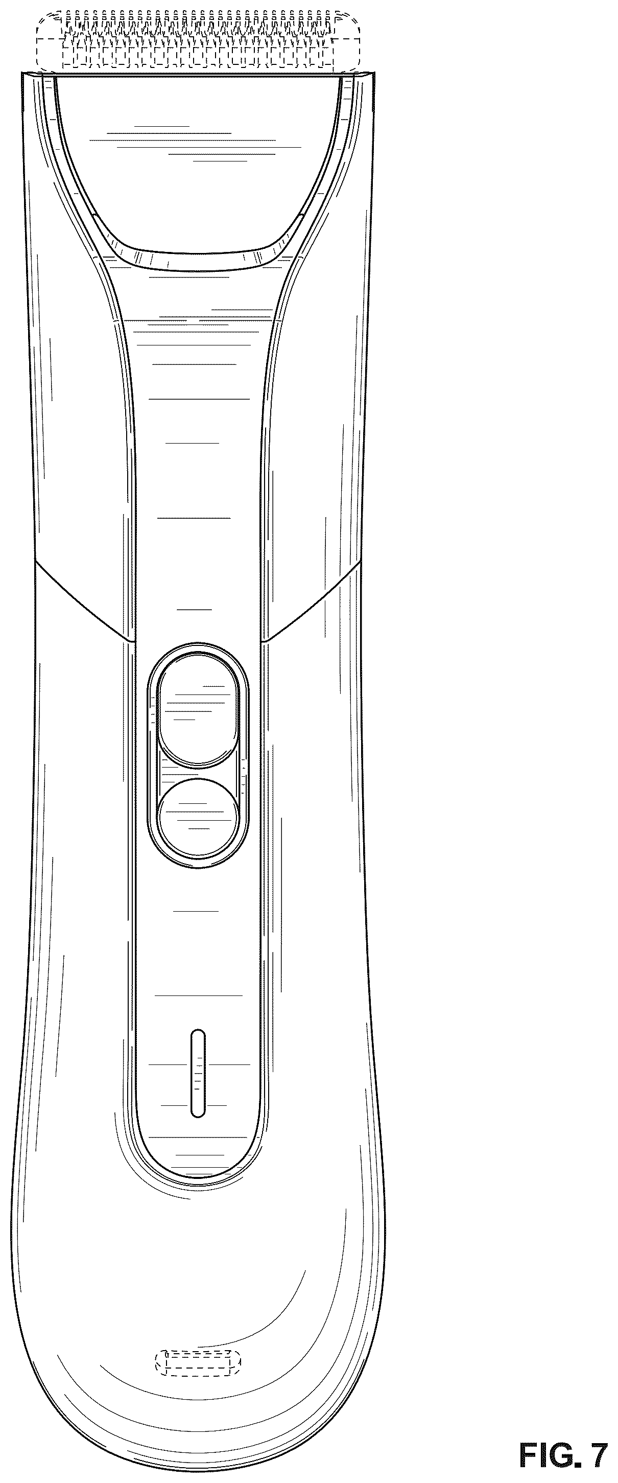 Patent USD1124510 Figure 6 – Grooming device