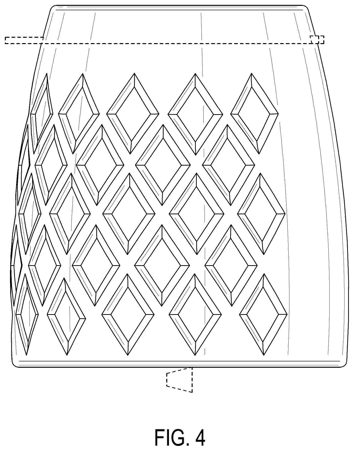 Patent USD1124517 Figure 4 – Floss container