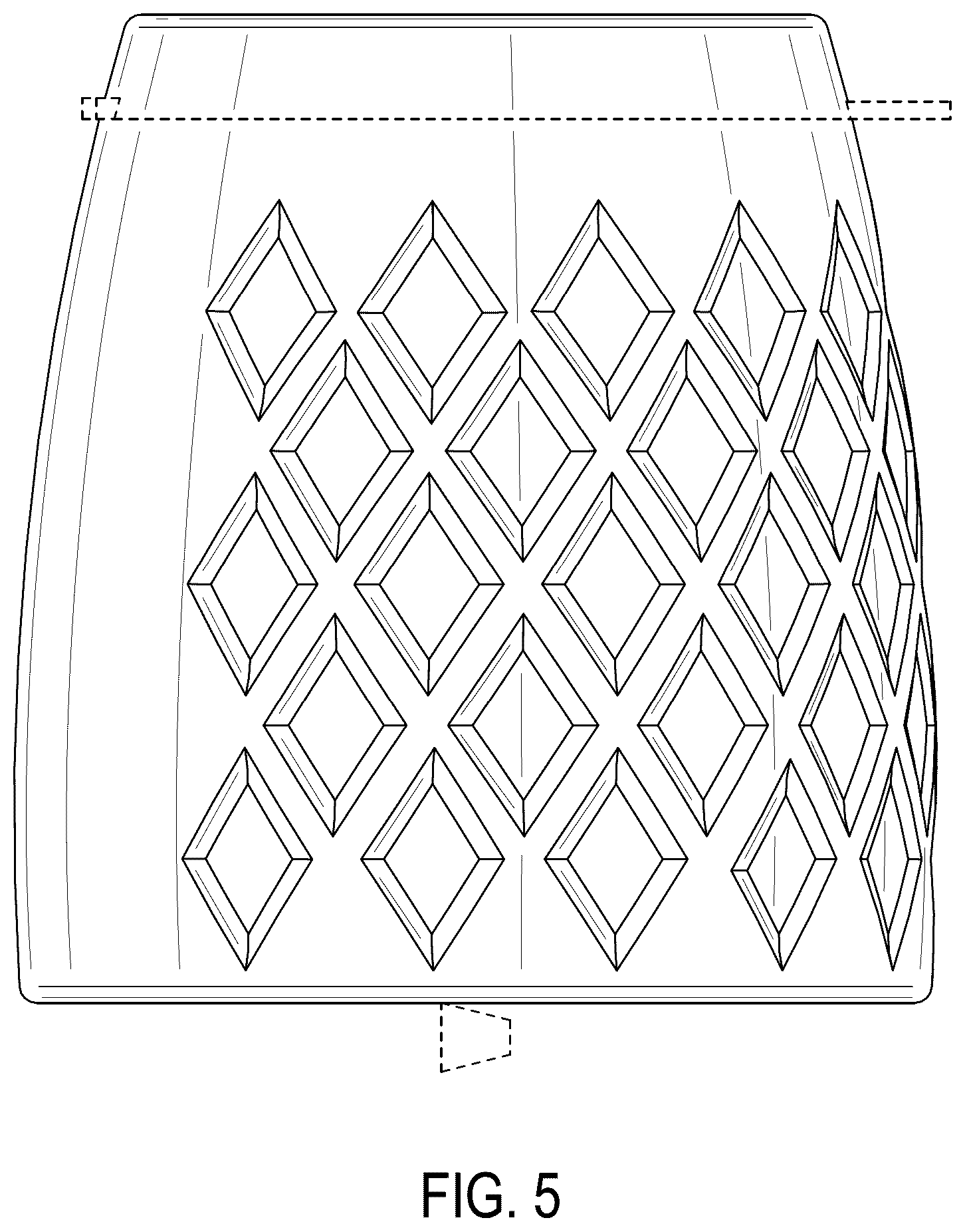Patent USD1124517 Figure 5 – Floss container
