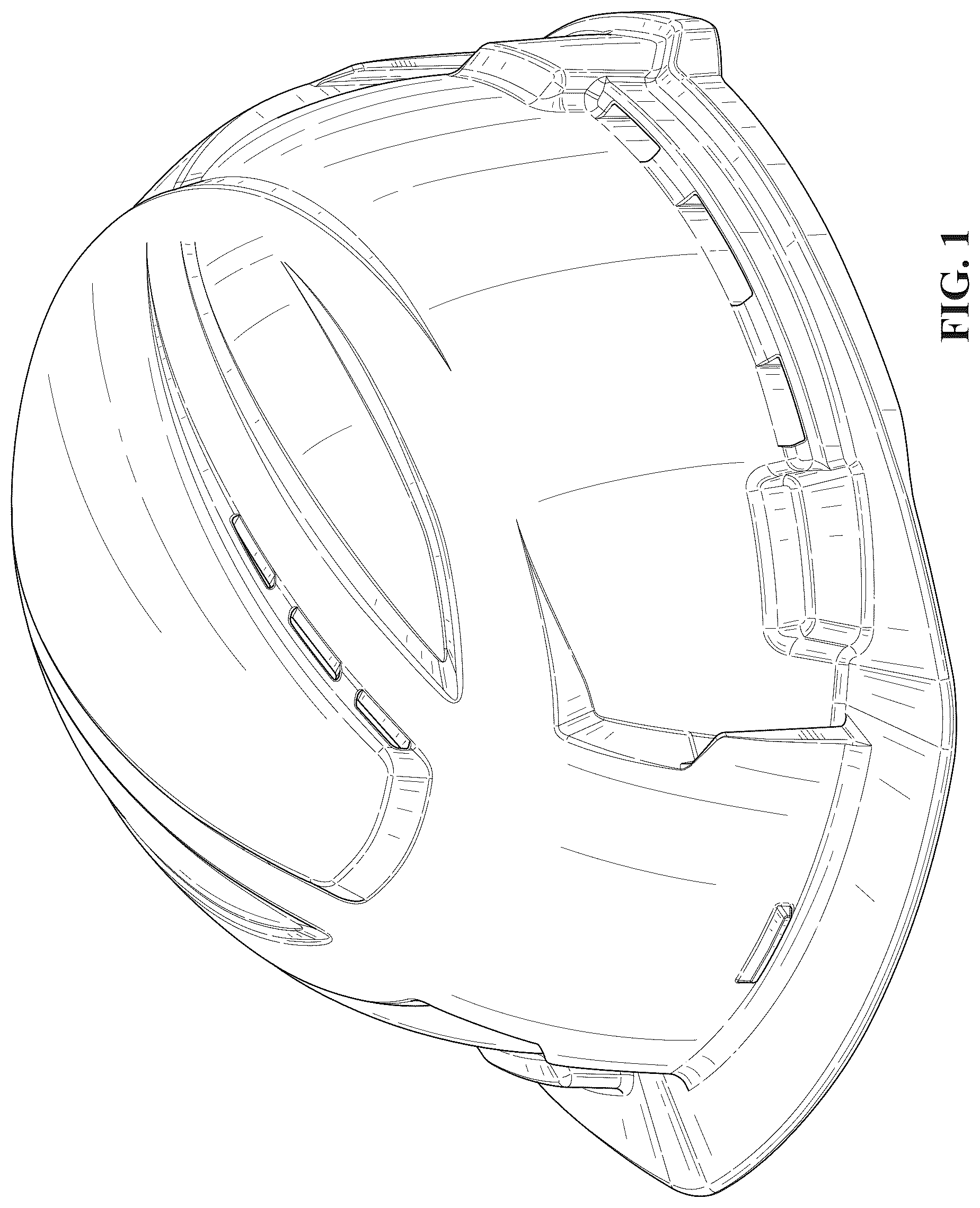 Patent USD1124522 Figure 1 – Hard hat