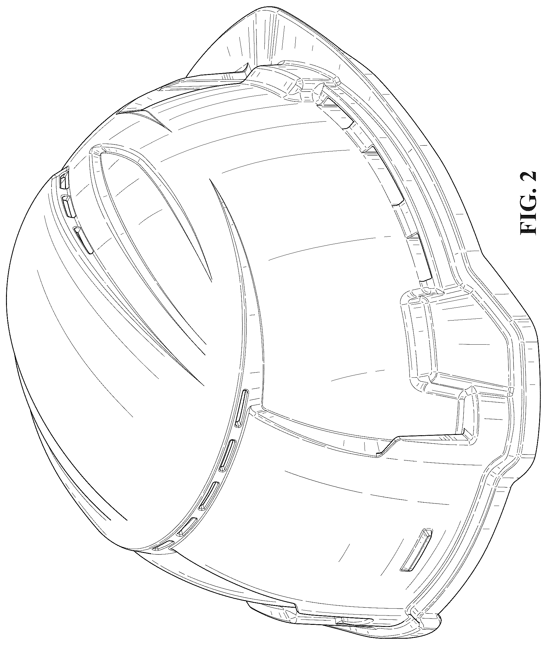 Patent USD1124522 Figure 2 – Hard hat