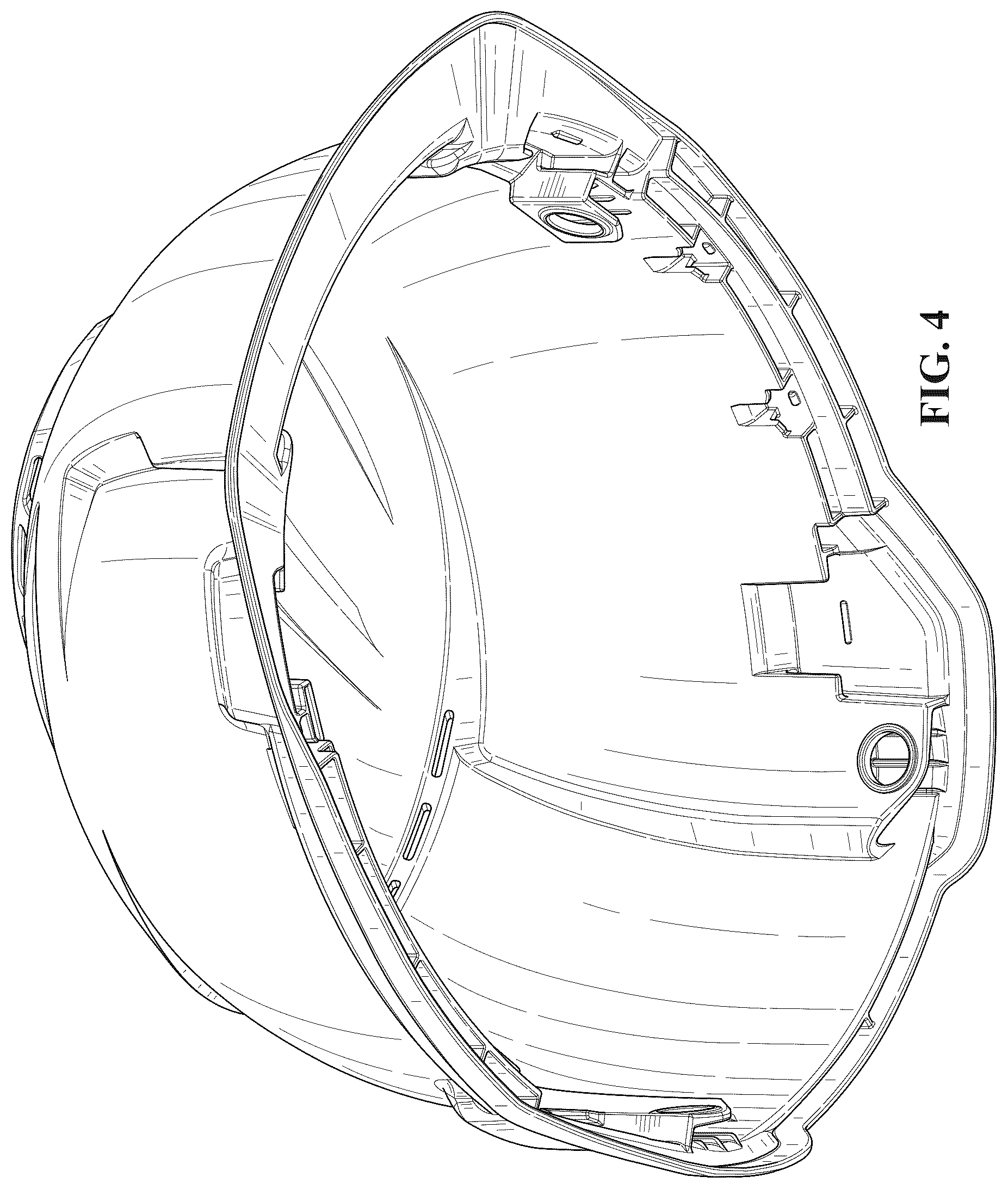 Patent USD1124522 Figure 4 – Hard hat