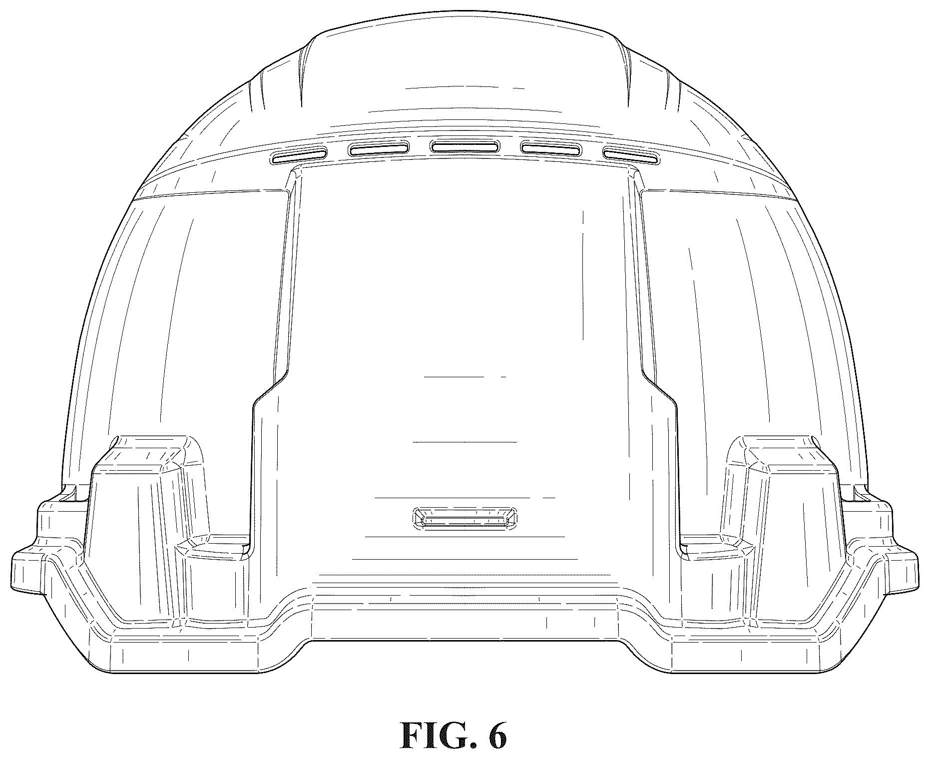 Patent USD1124522 Figure 6 – Hard hat