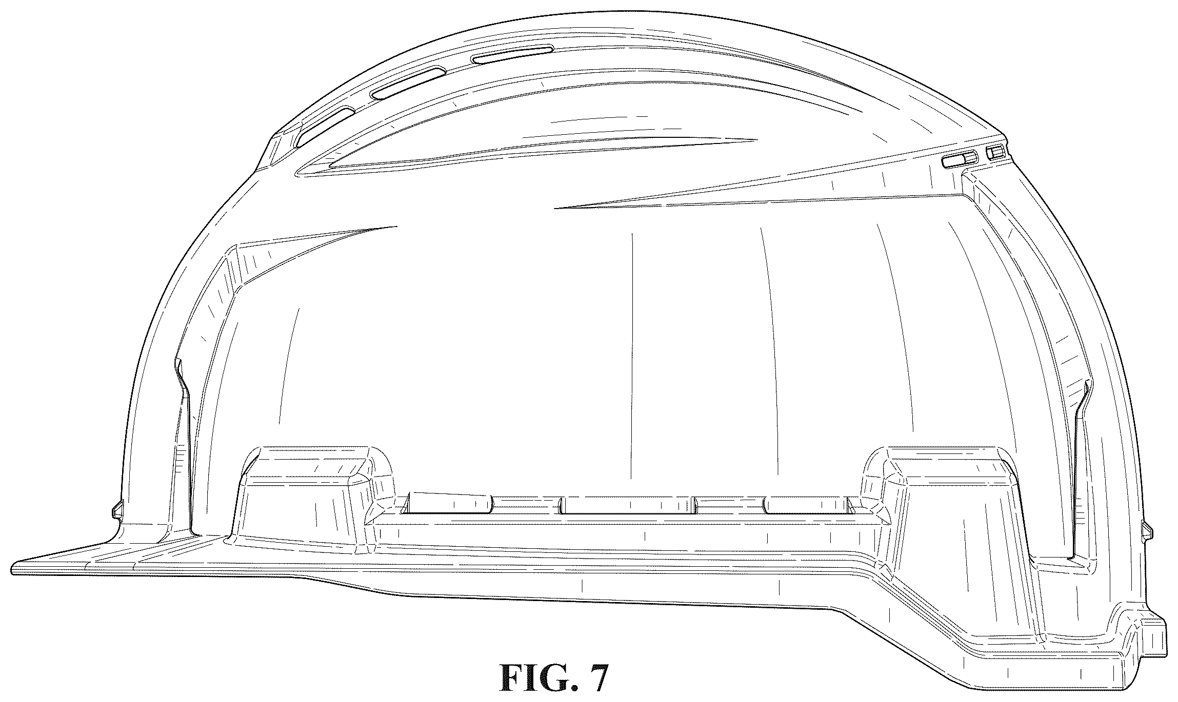 Patent USD1124522 Figure 7 – Hard hat