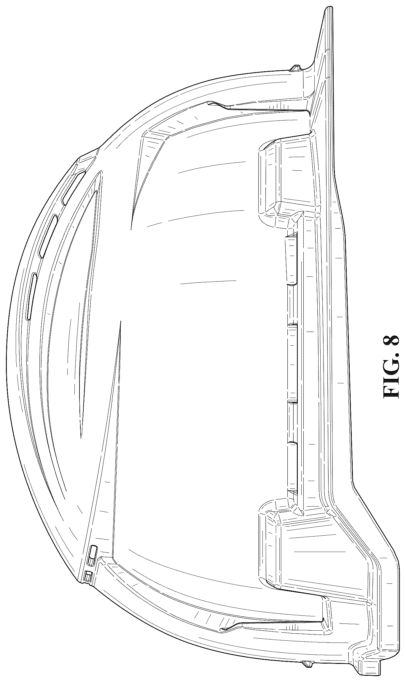 Patent USD1124522 Figure 8 – Hard hat