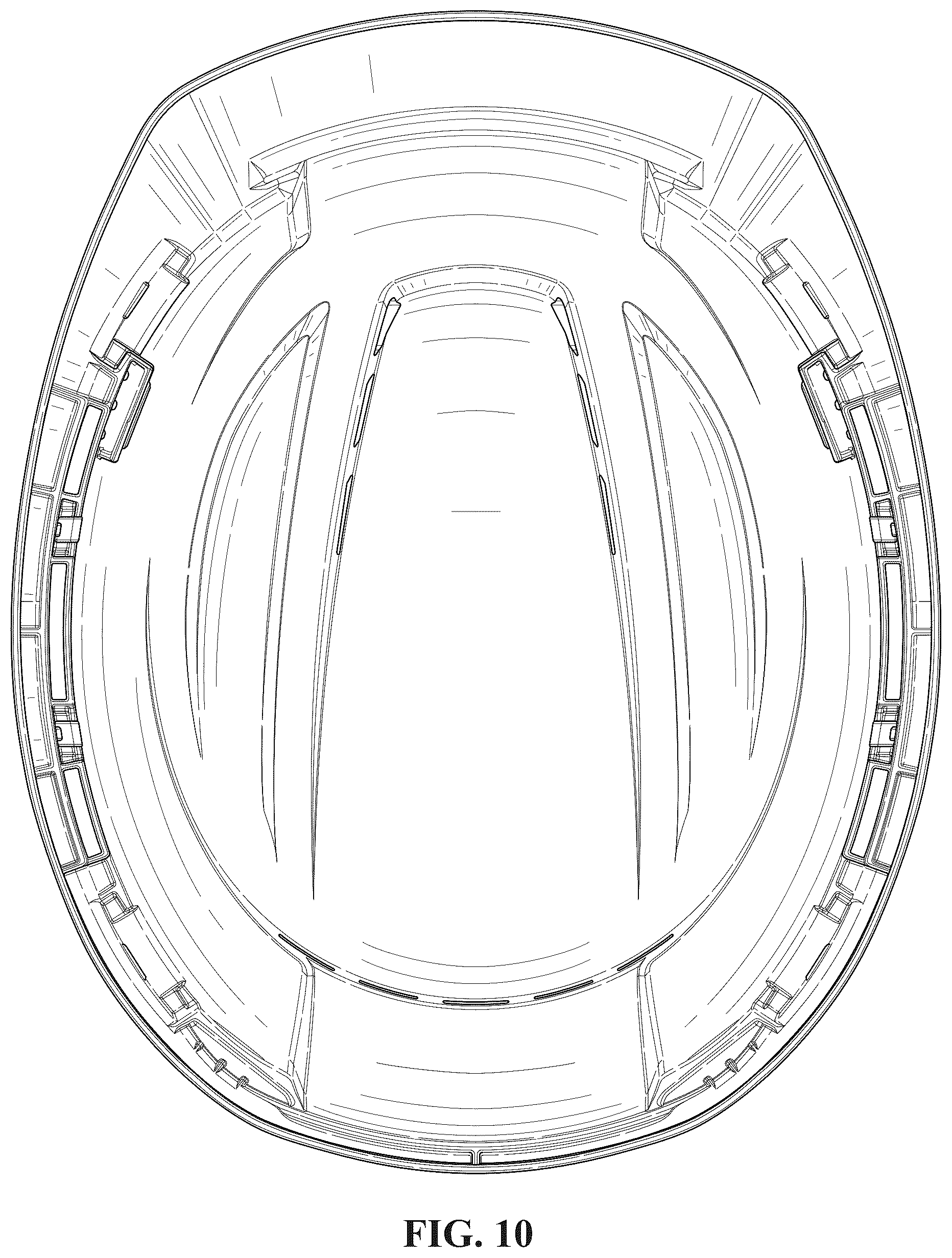 Patent USD1124522 Figure 10 – Hard hat
