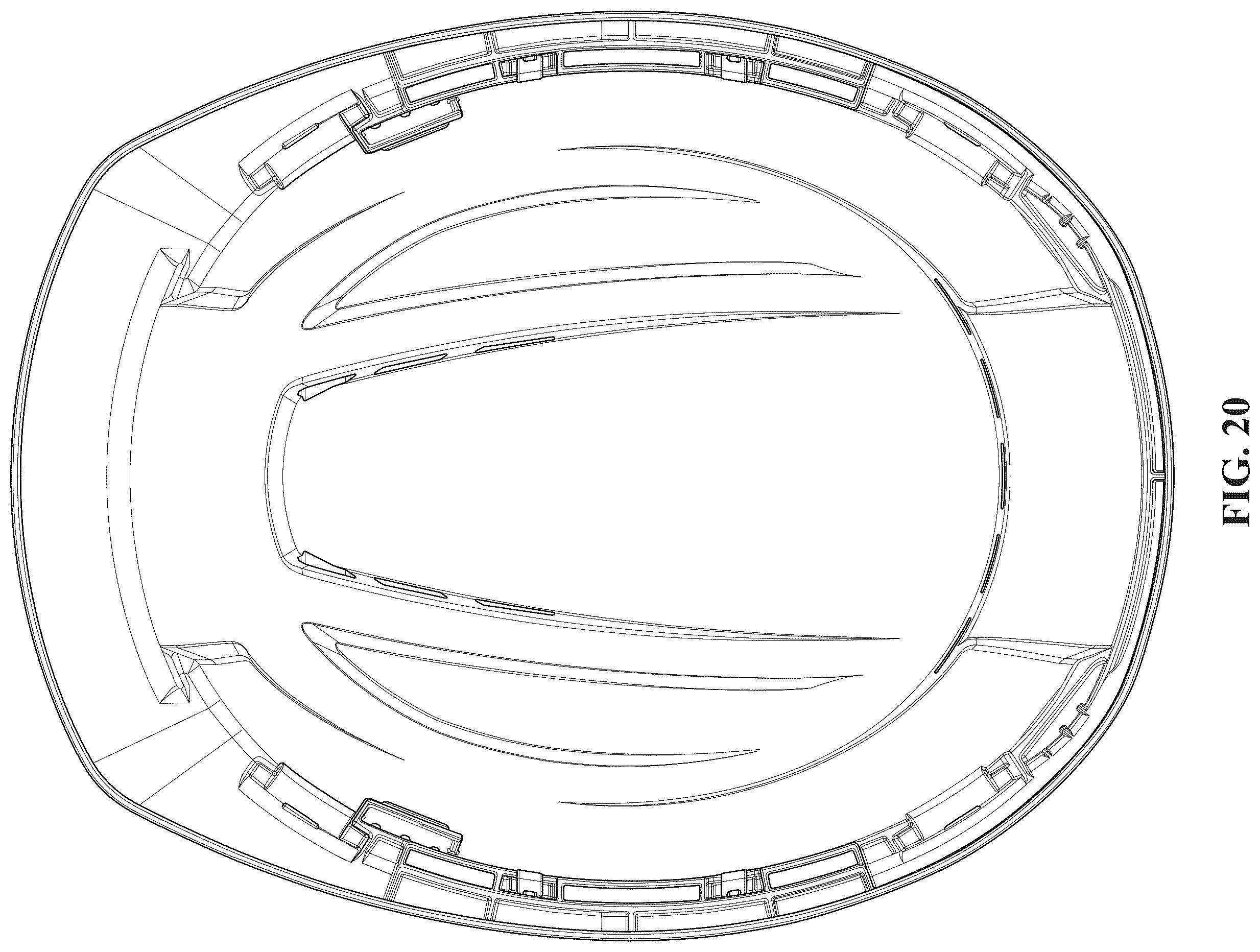 Patent USD1124522 Figure 20 – Hard hat