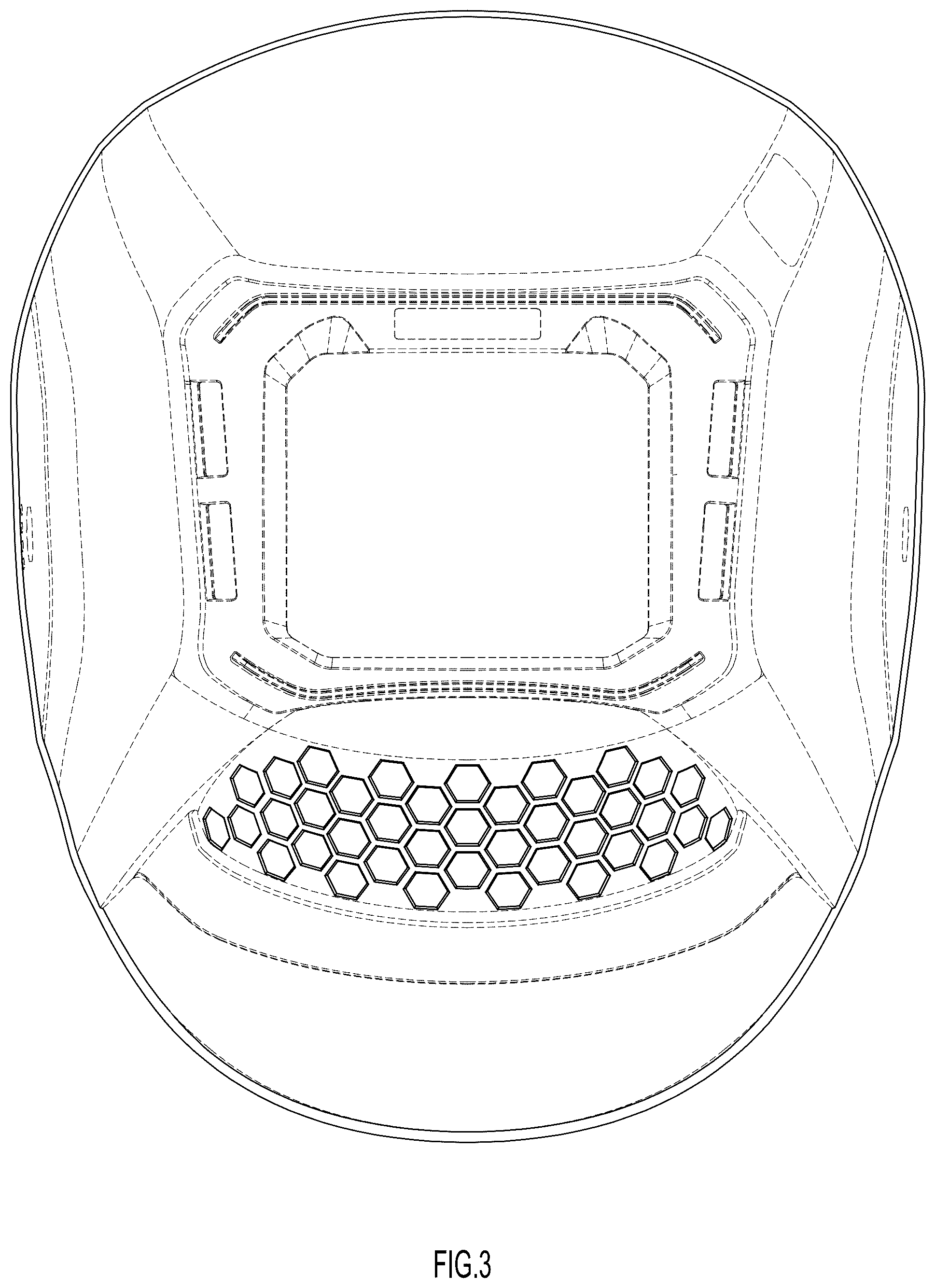 Patent USD1124523 Figure 3 – Helmet