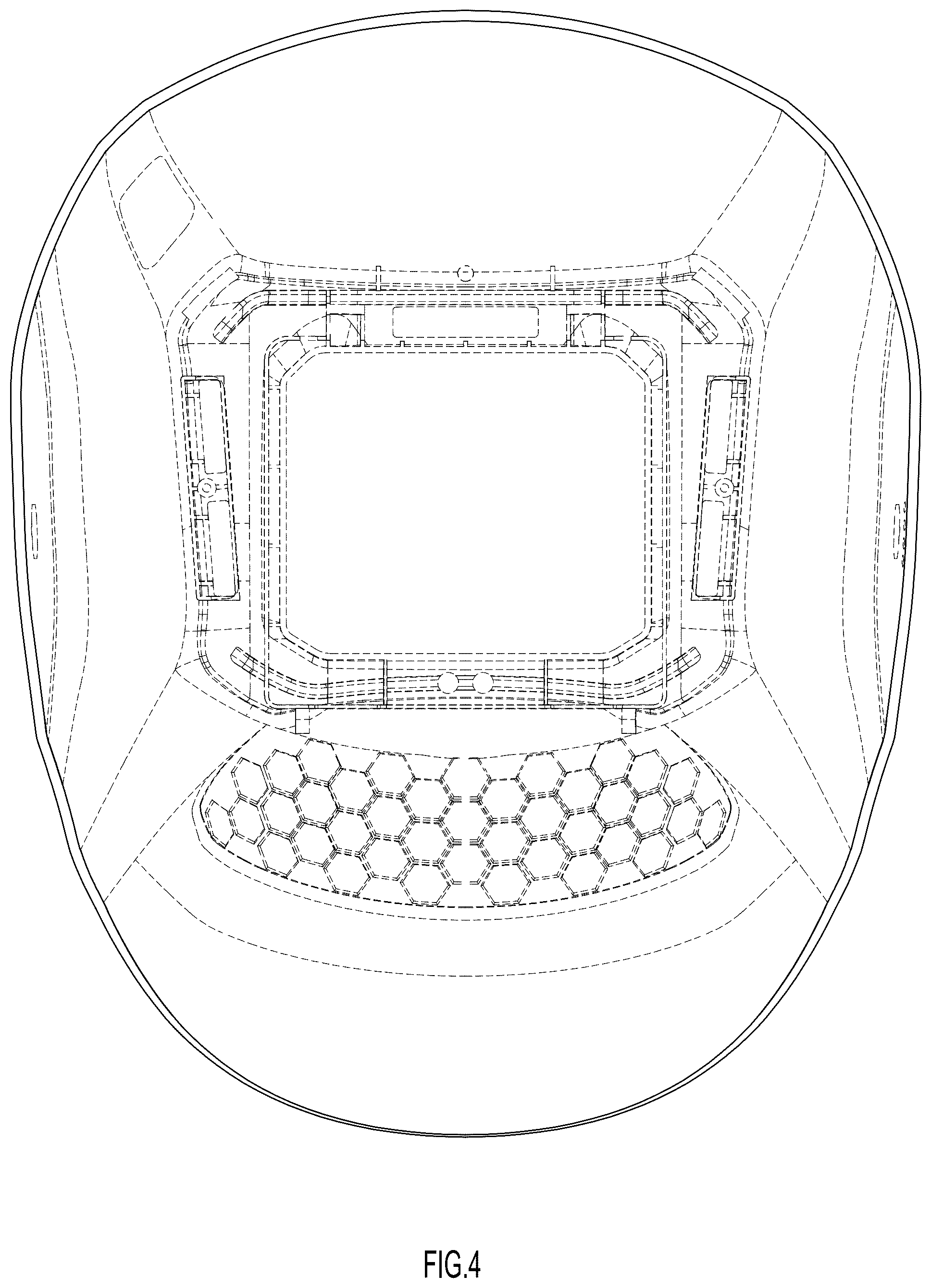 Patent USD1124523 Figure 4 – Helmet