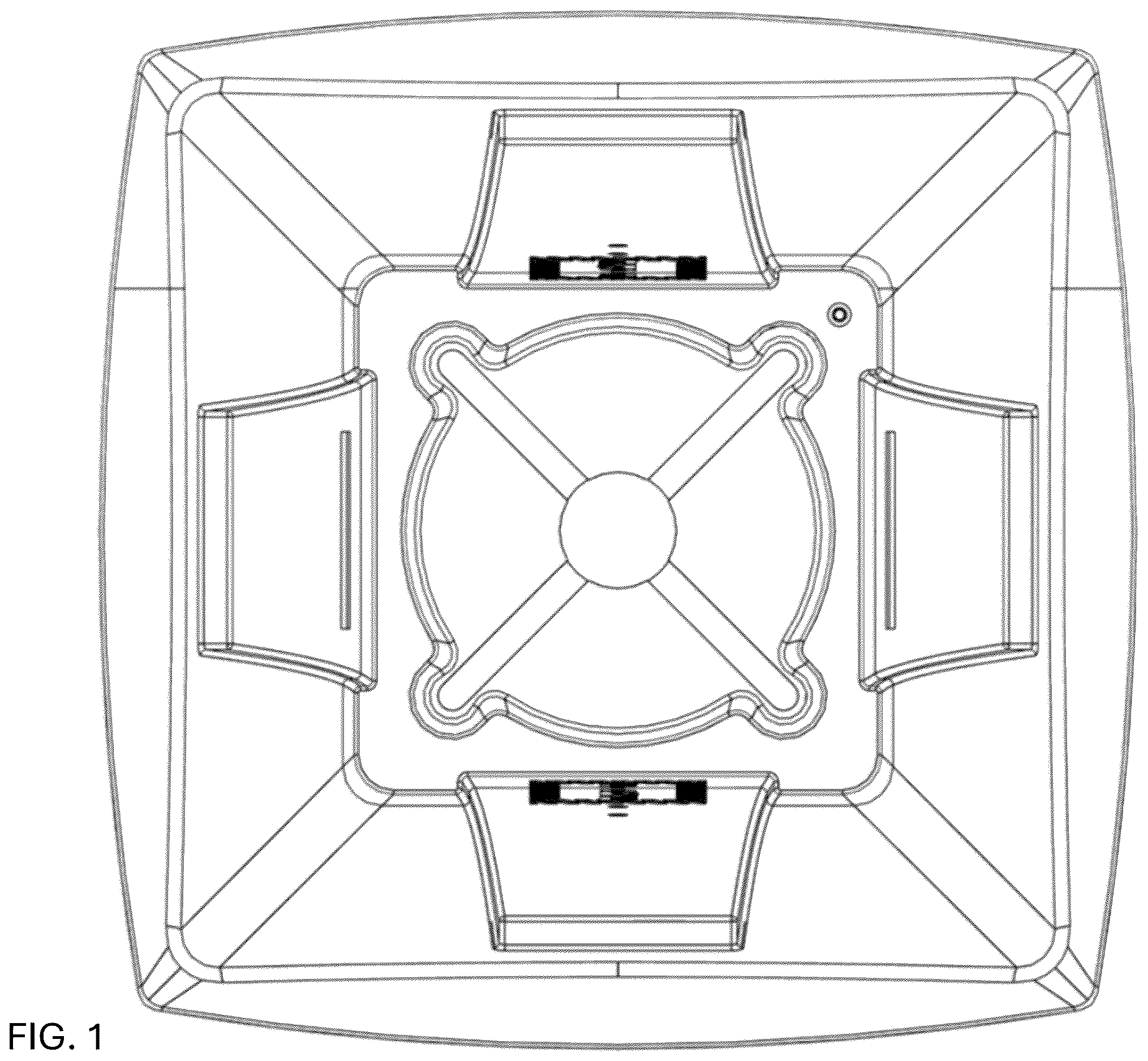 Patent USD1124526 Figure 1 – Fire extinguisher stand