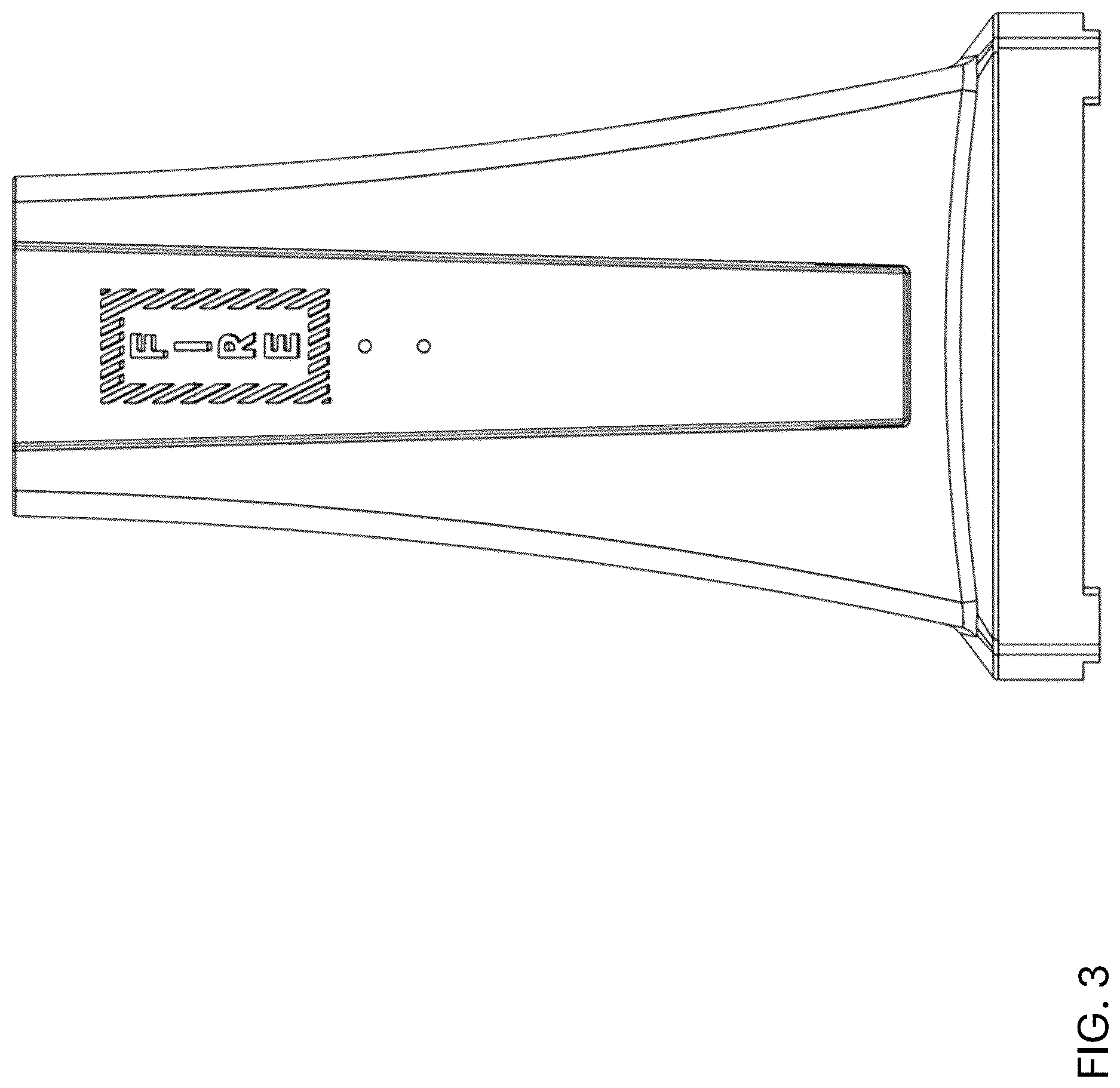 Patent USD1124526 Figure 3 – Fire extinguisher stand