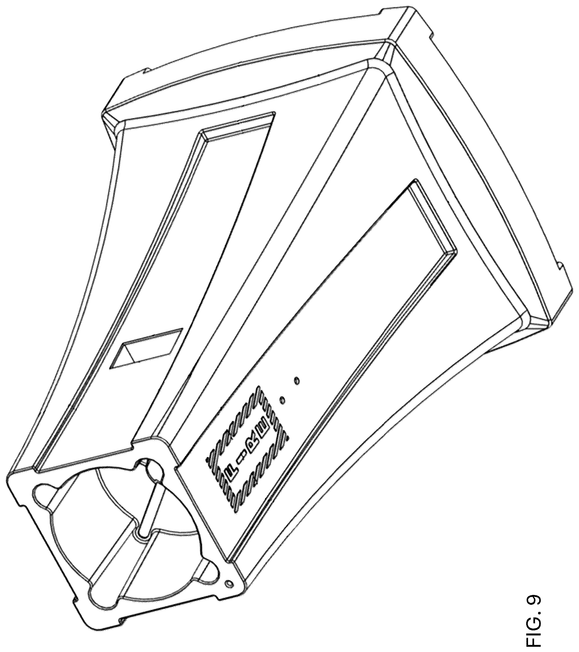Patent USD1124526 Figure 9 – Fire extinguisher stand